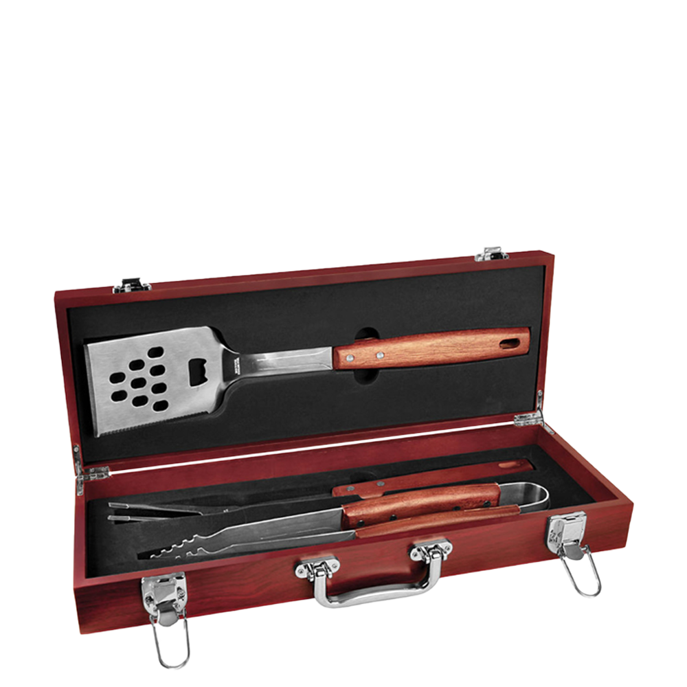 3-Piece Rosewood BBQ Set
