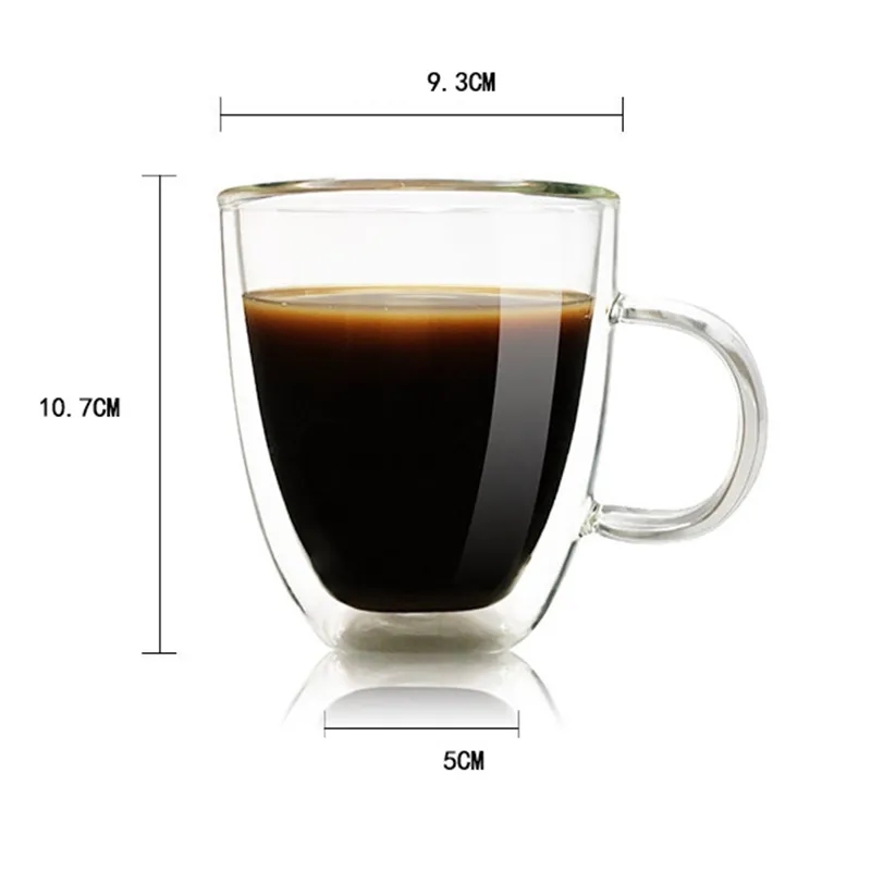 11.8oz Double Wall Glass Mug 2