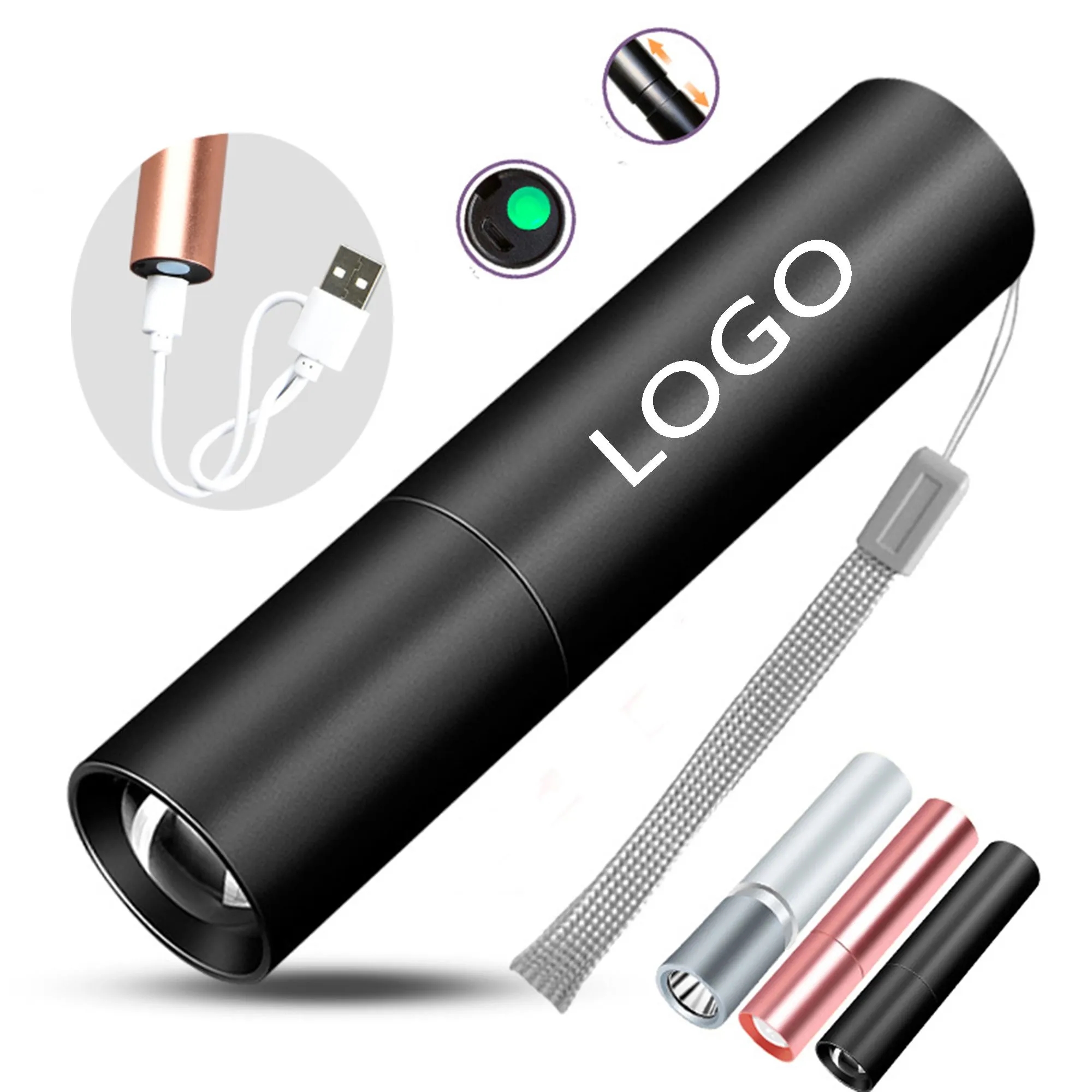Rechargeable Mini LED Flashlights 6