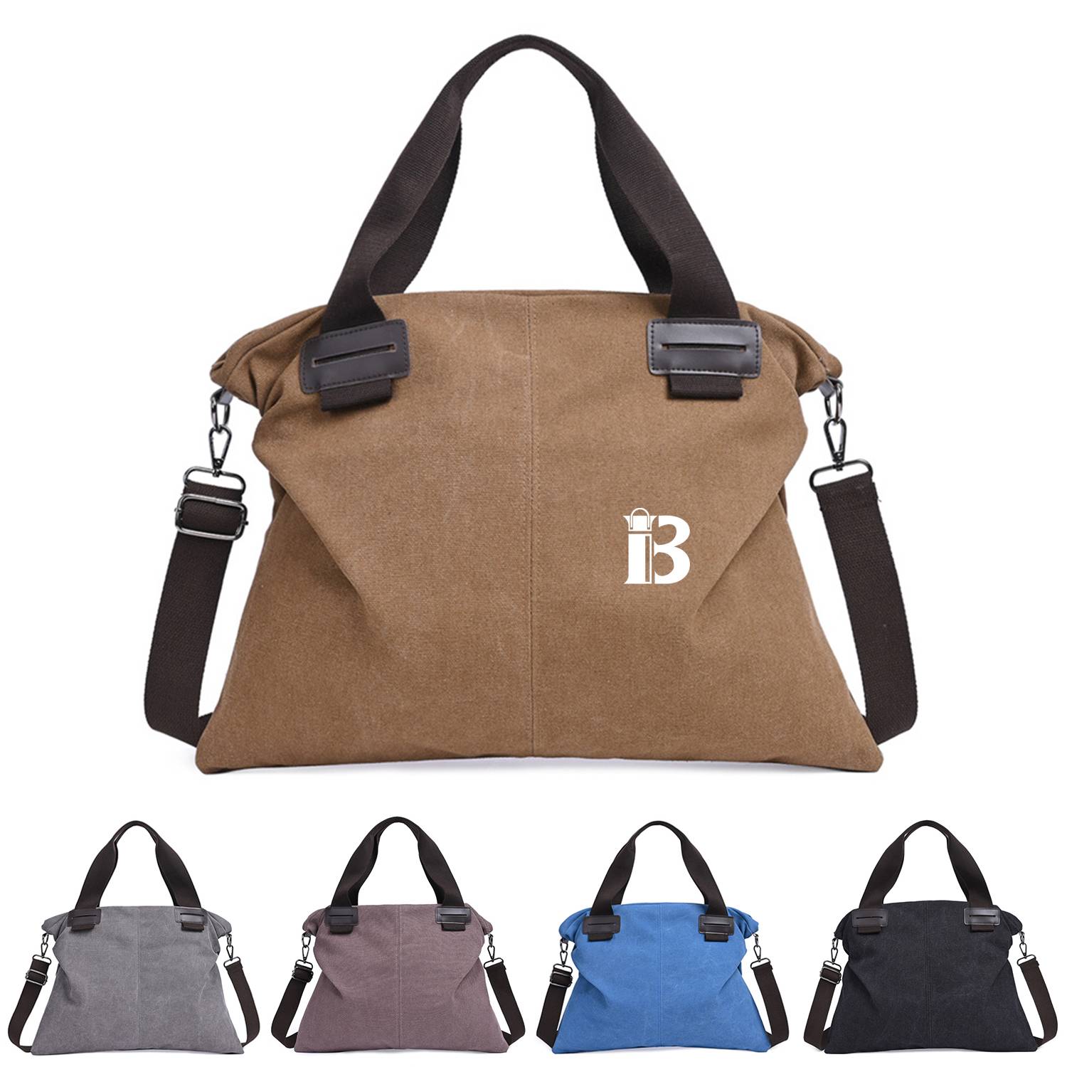 Canvas Women's Vintage Shoulder Crossbody Tote Bag 2