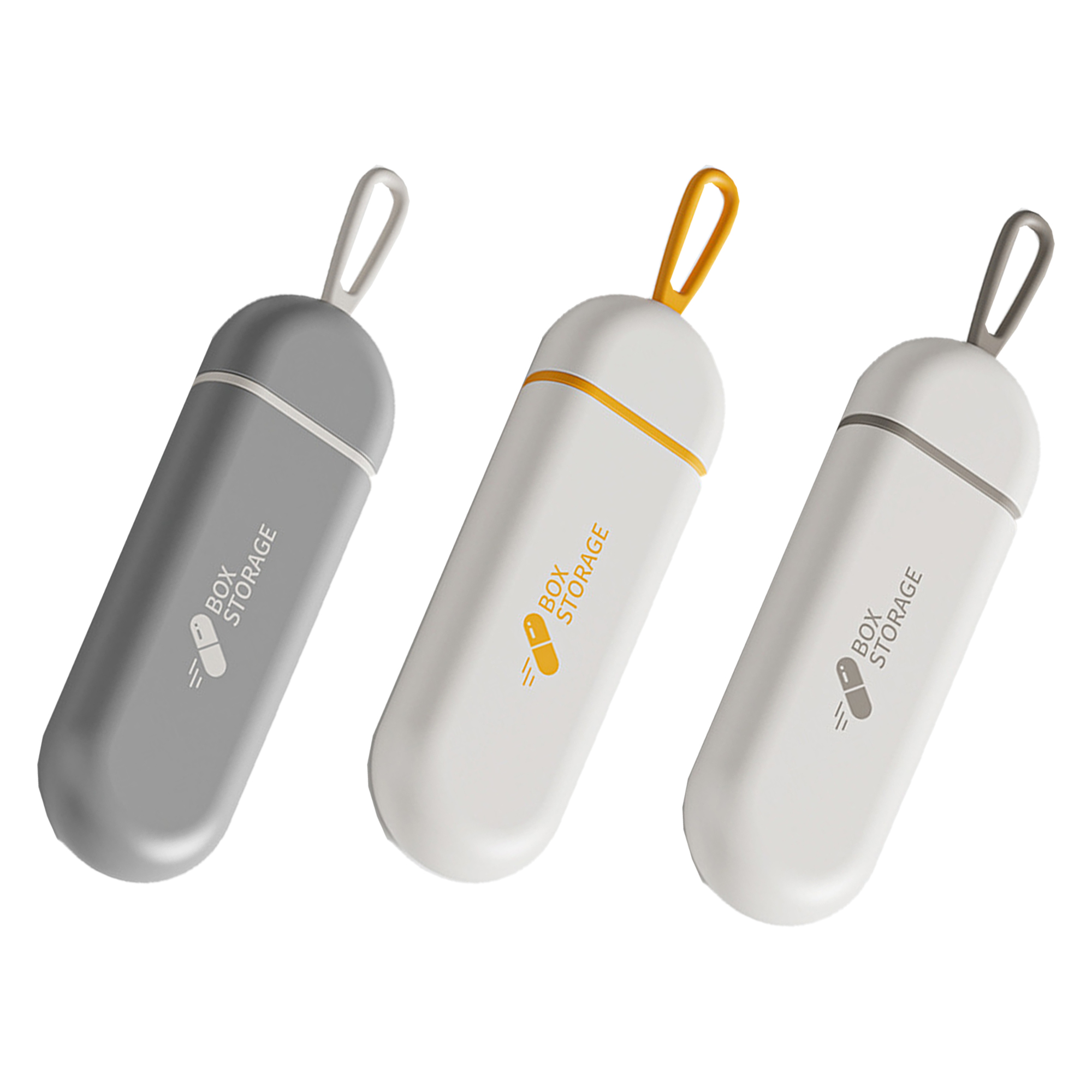 Compact Three-Drawer Travel Pill Box 2