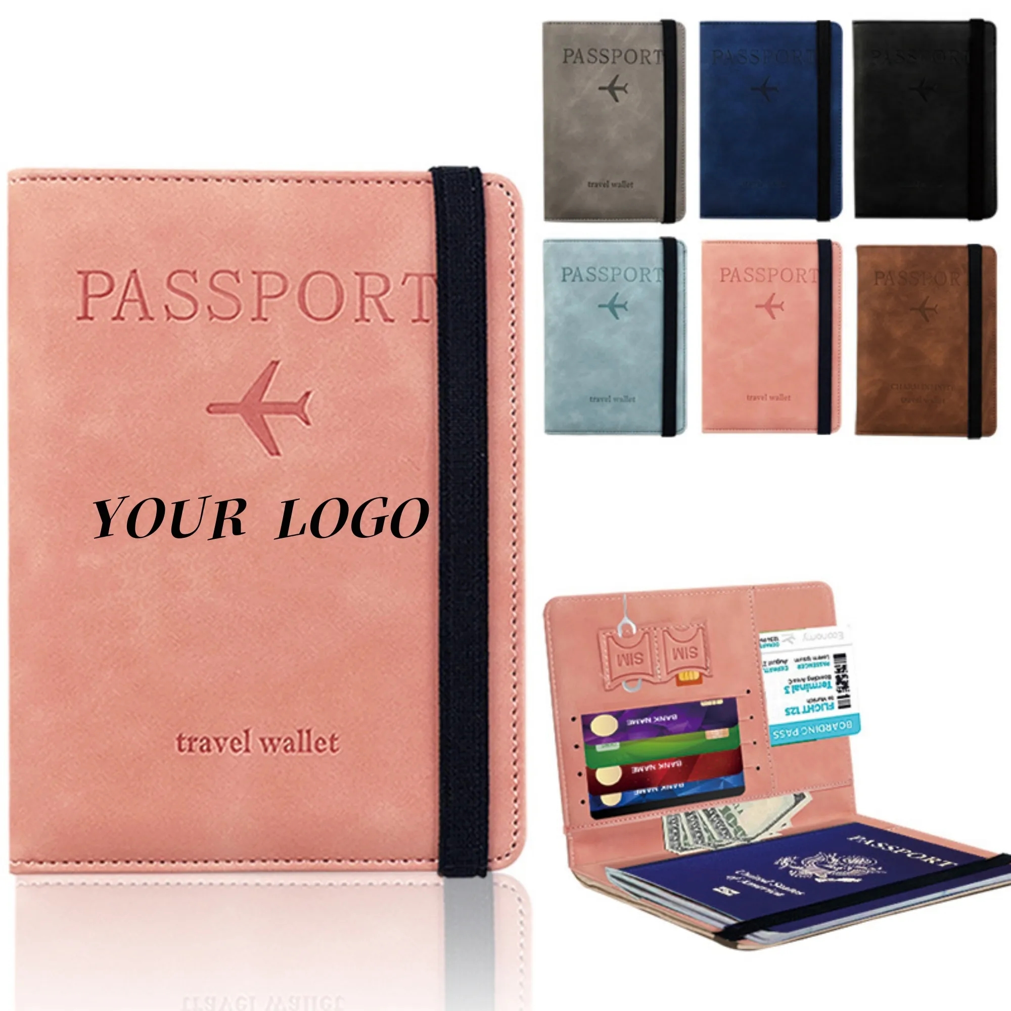 RFID Blocking Travel Passport Wallet Case 4