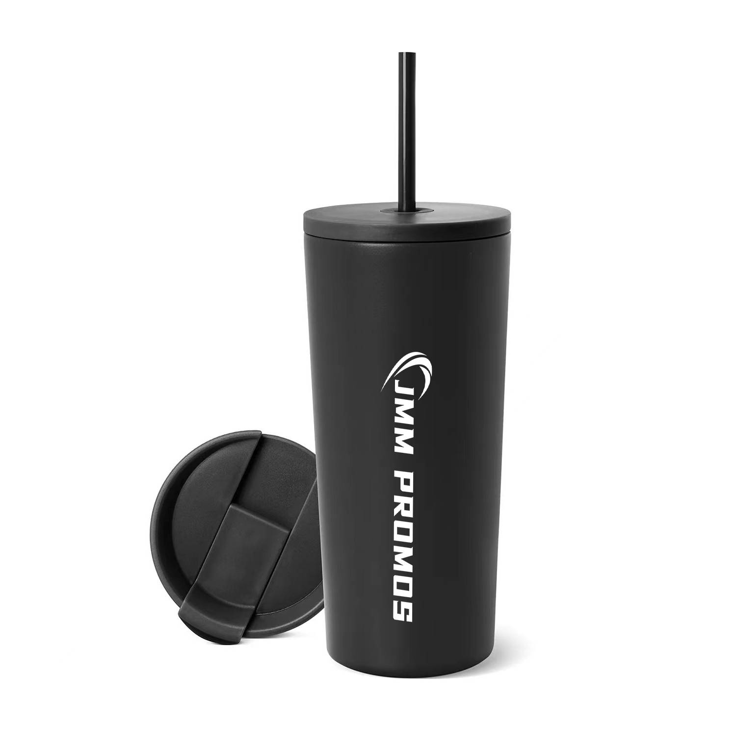 24oz Stainless Steel Coffee Cup with Straw 8