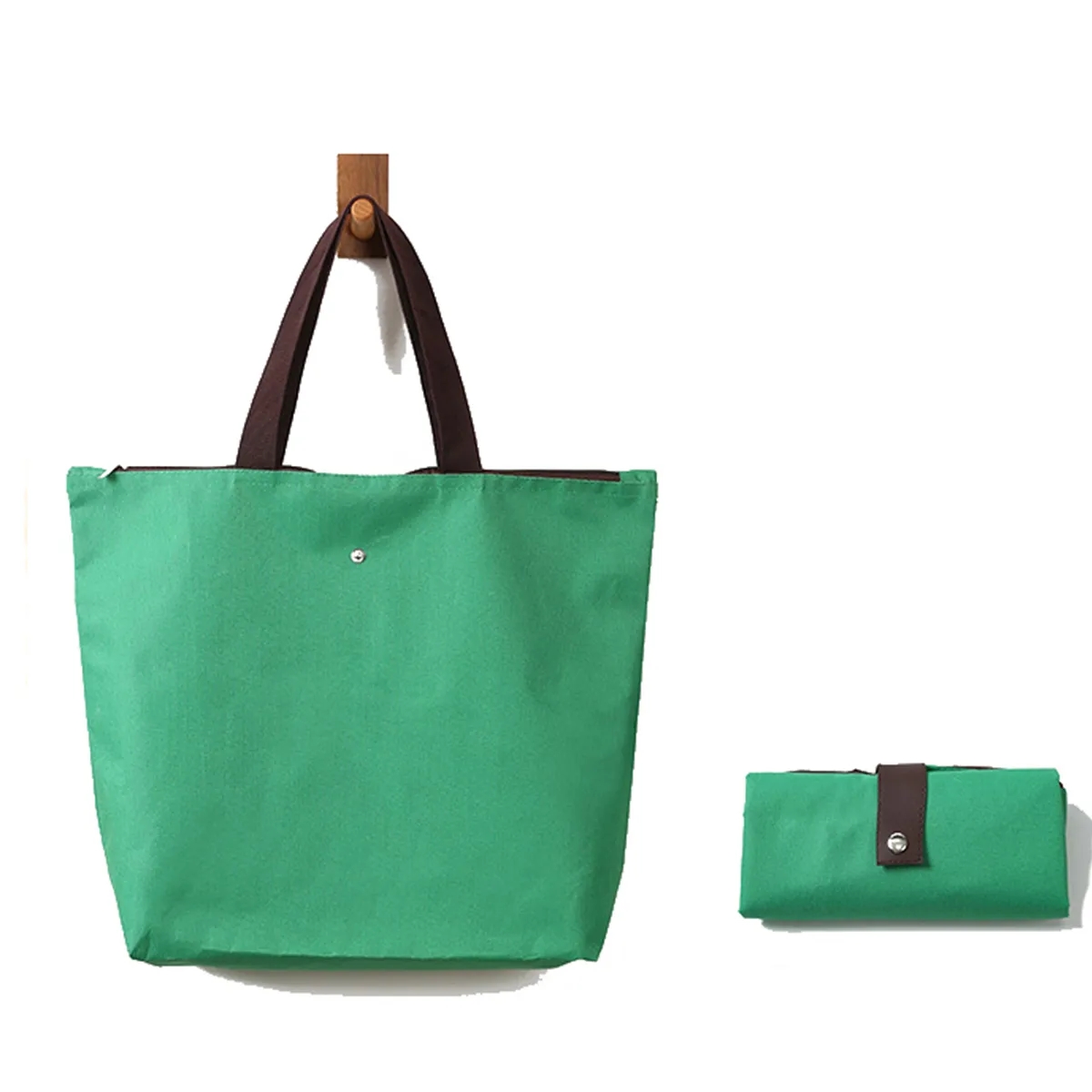 Portable Custom Folding Oxford Reusable Grocery Tote Bag, custom tote bag with logo imprint 3