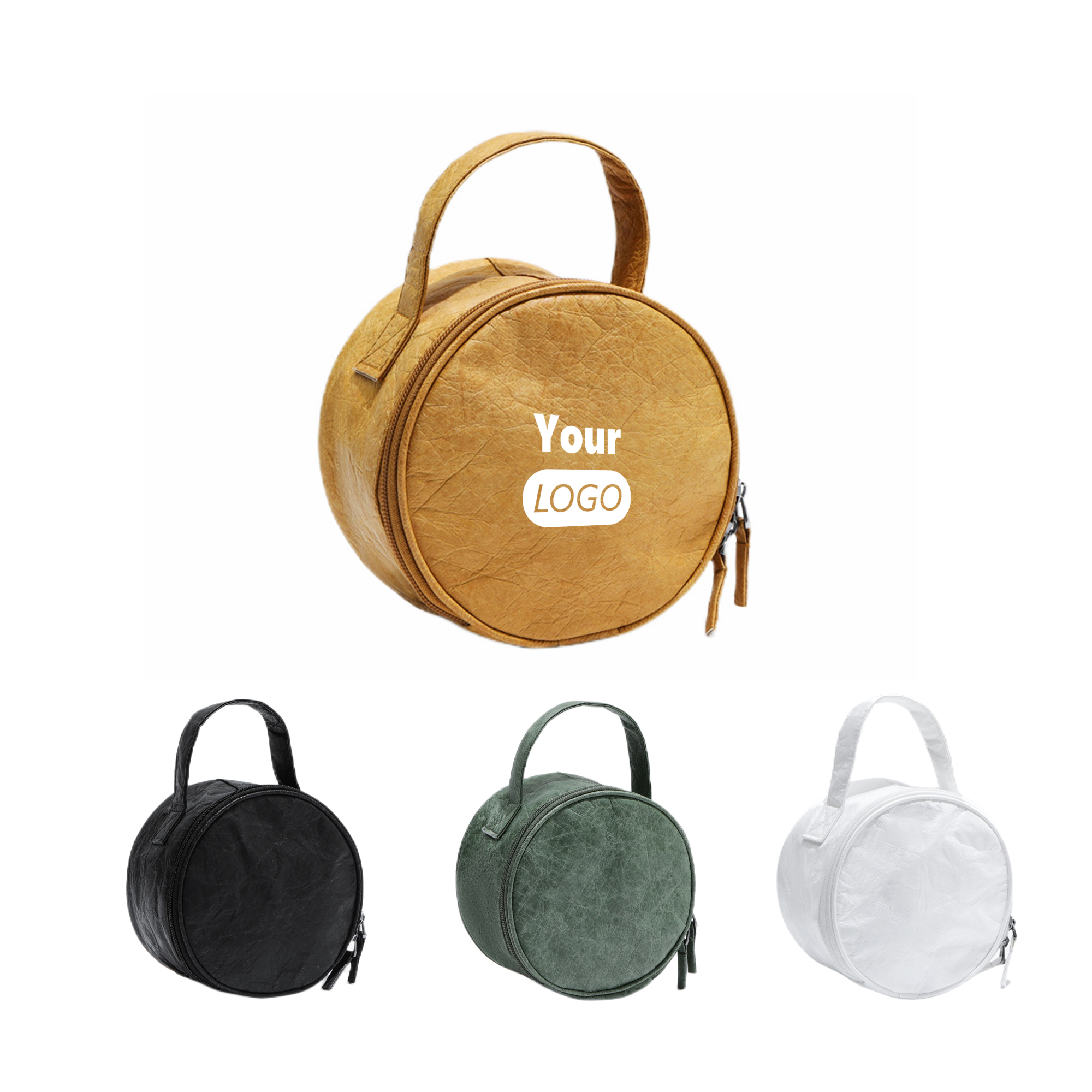 Round DuPont Paper Travel Cosmetic Bag 2