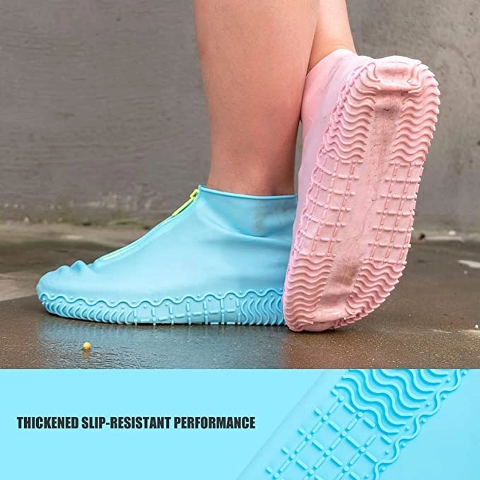 Rain Shoe Covers with Zipper 2