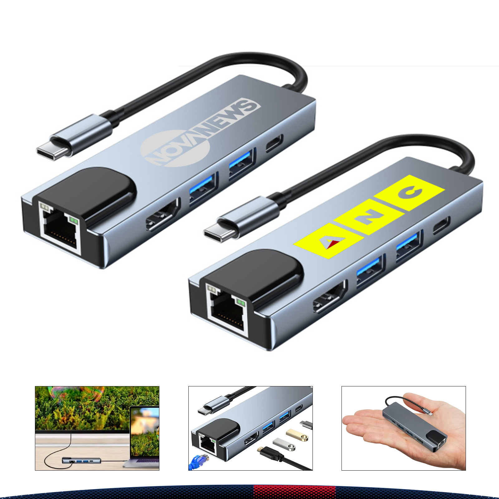 Dopie 5in1 Type-C Hub 2