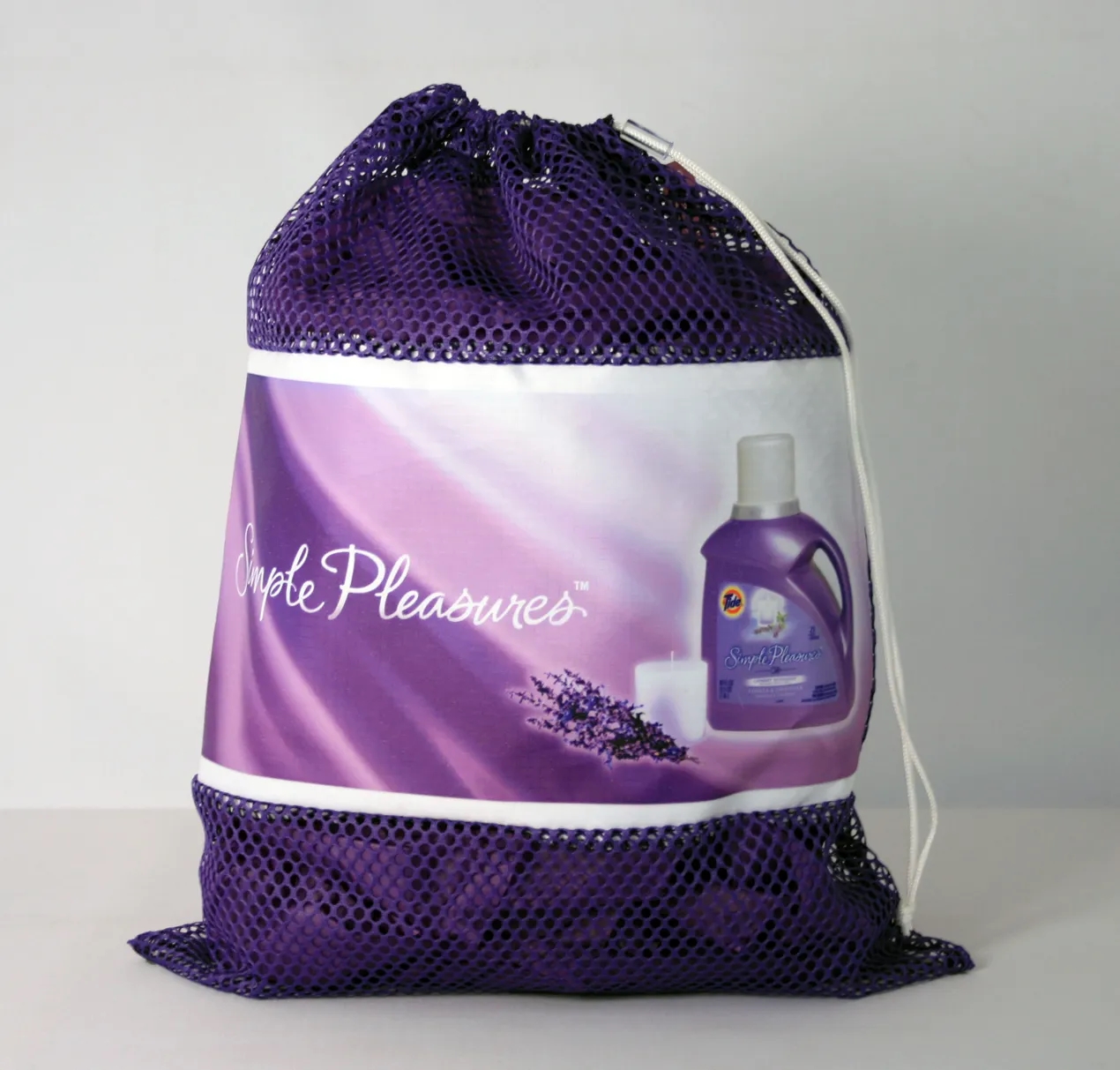 Mesh Laundry Bag With Panel 12