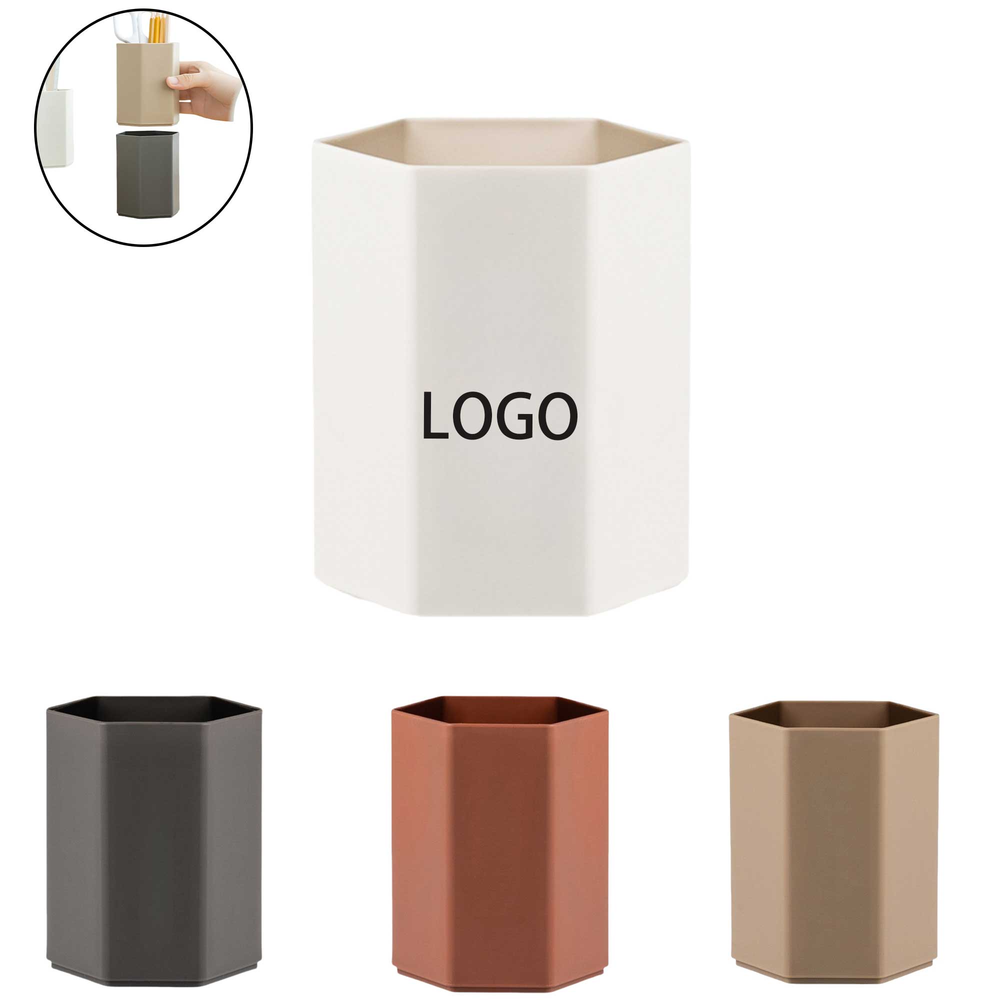 Desktop Pencil Holder Stationery Organizer 4