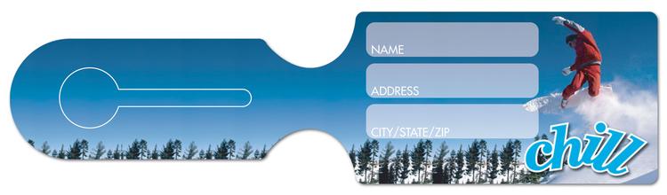 USA Made All-in-One Luggage Tags (2.5"x9.375" Rectangle)