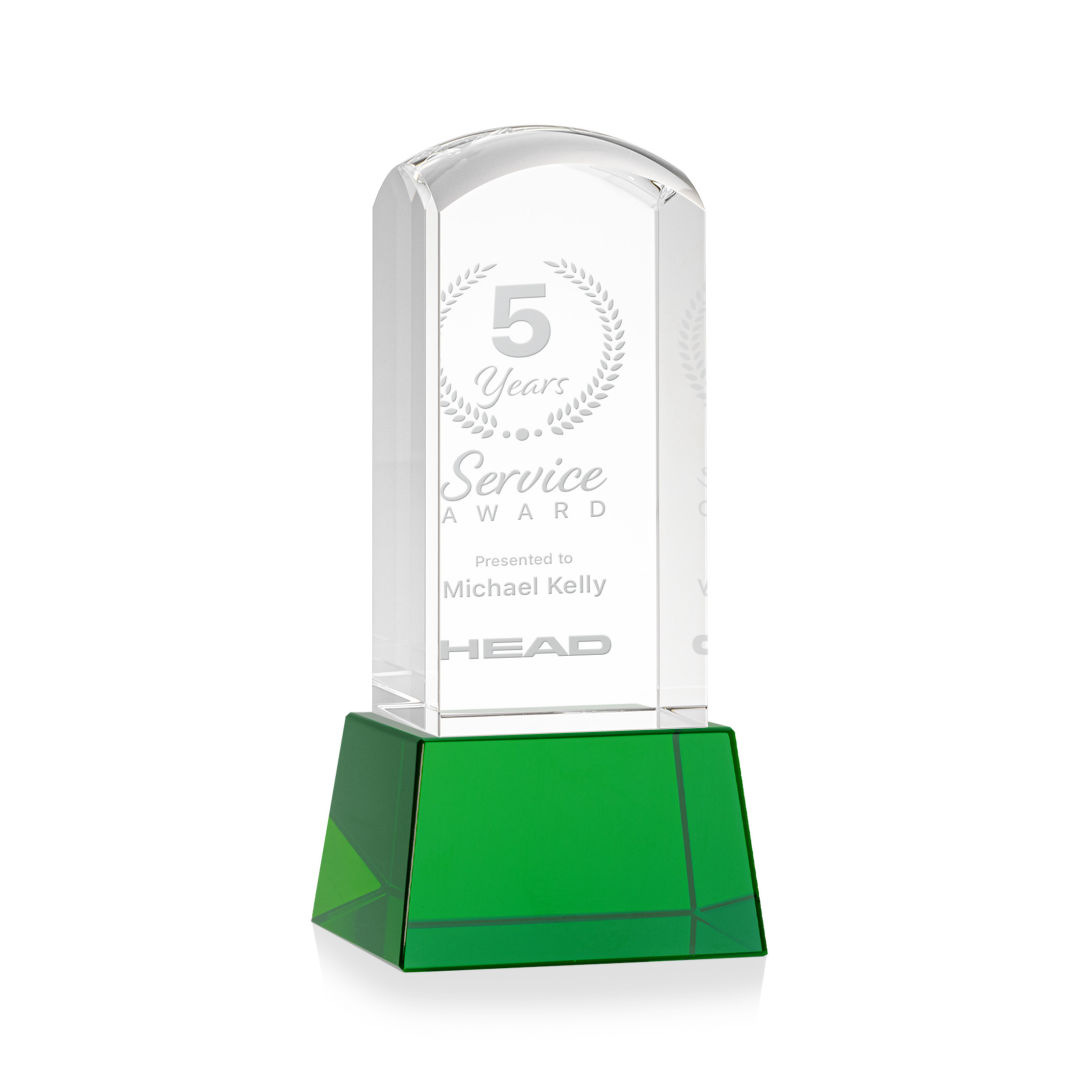 Silkwood Award on Base - Green 8