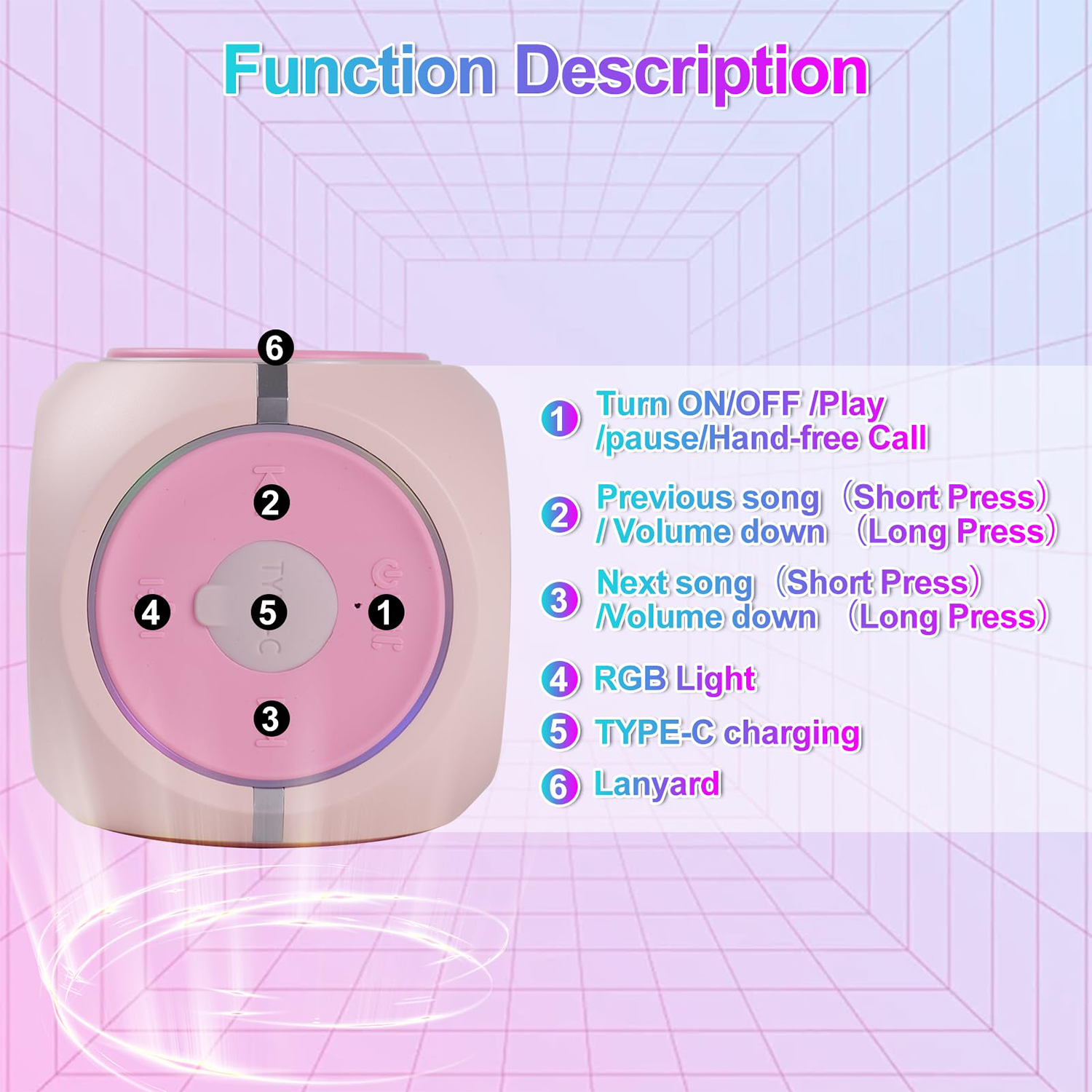 Fidget Spinner Bluetooth Speaker - Portable Wireless Fun Toy 12