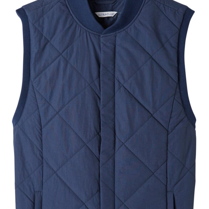 UltraClub Men's Dawson Quilted Hacking Vest 2