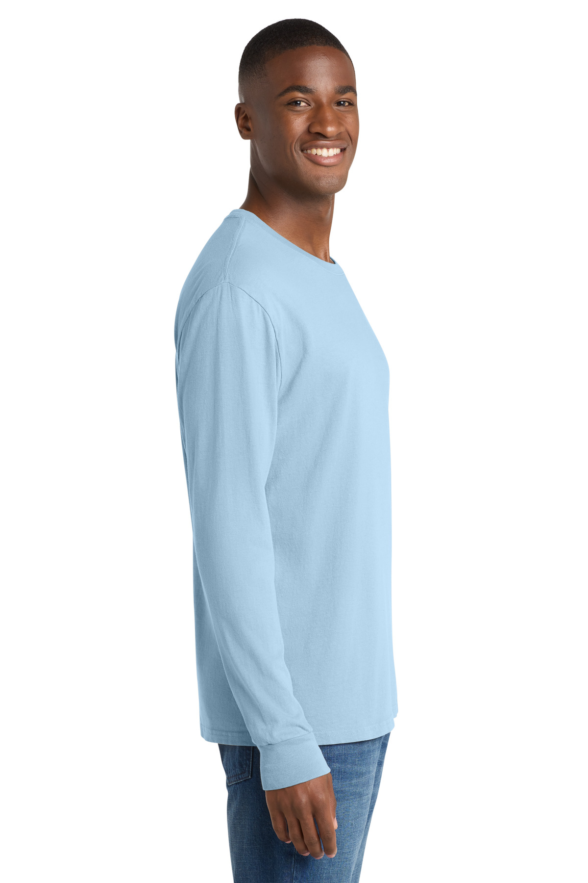 Port & Co Beach Wash Garment-Dyed Long Sleeve Tee PC099LS 205