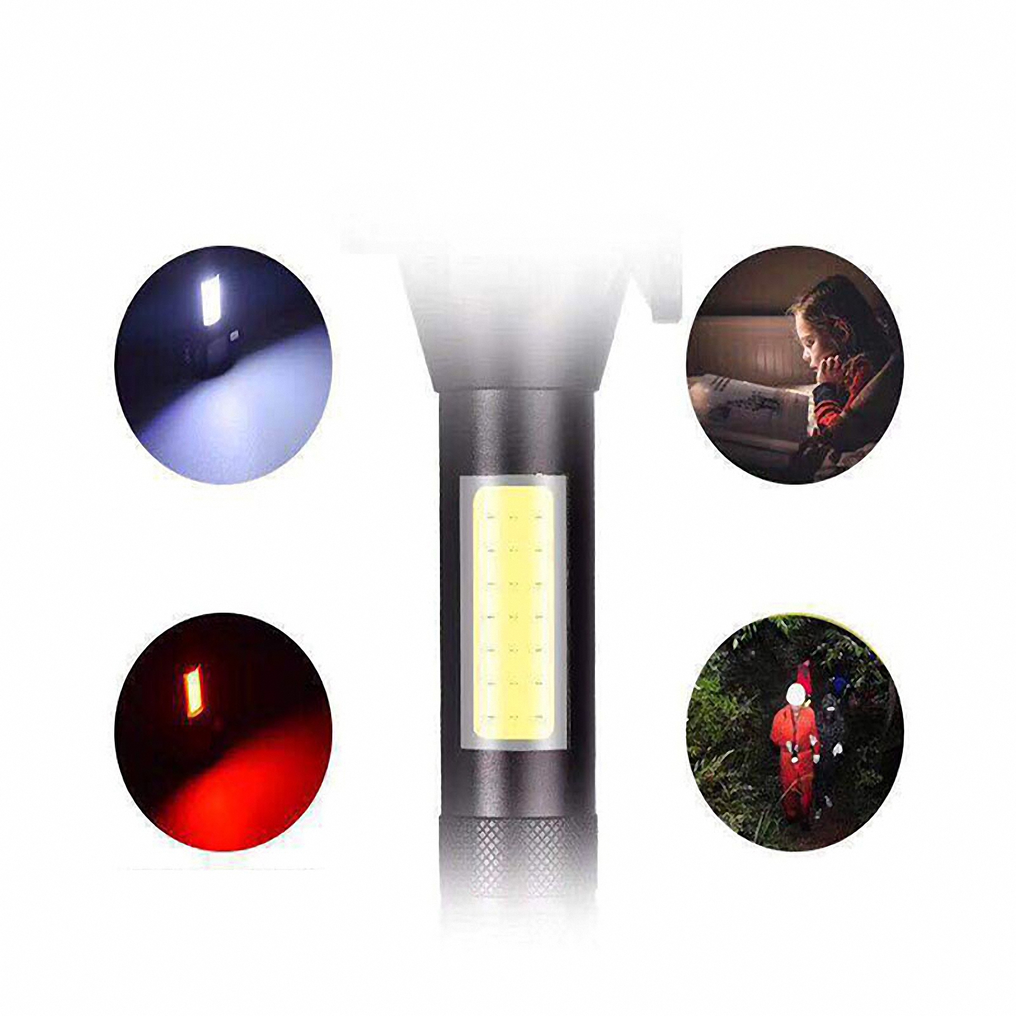Portable Car Emergency Multi-Tool COB Flashlight 2