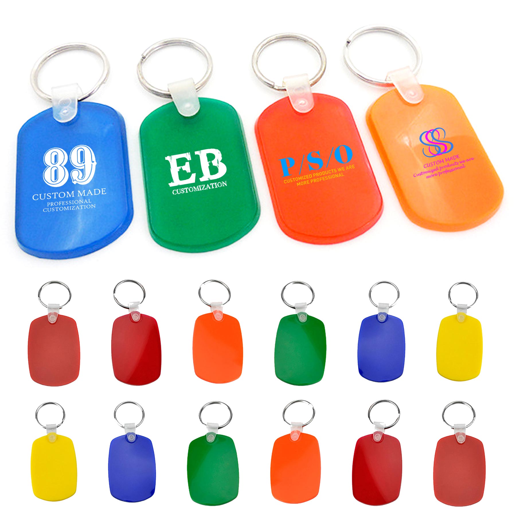 Vinyl Oval Soft Key Tags 1