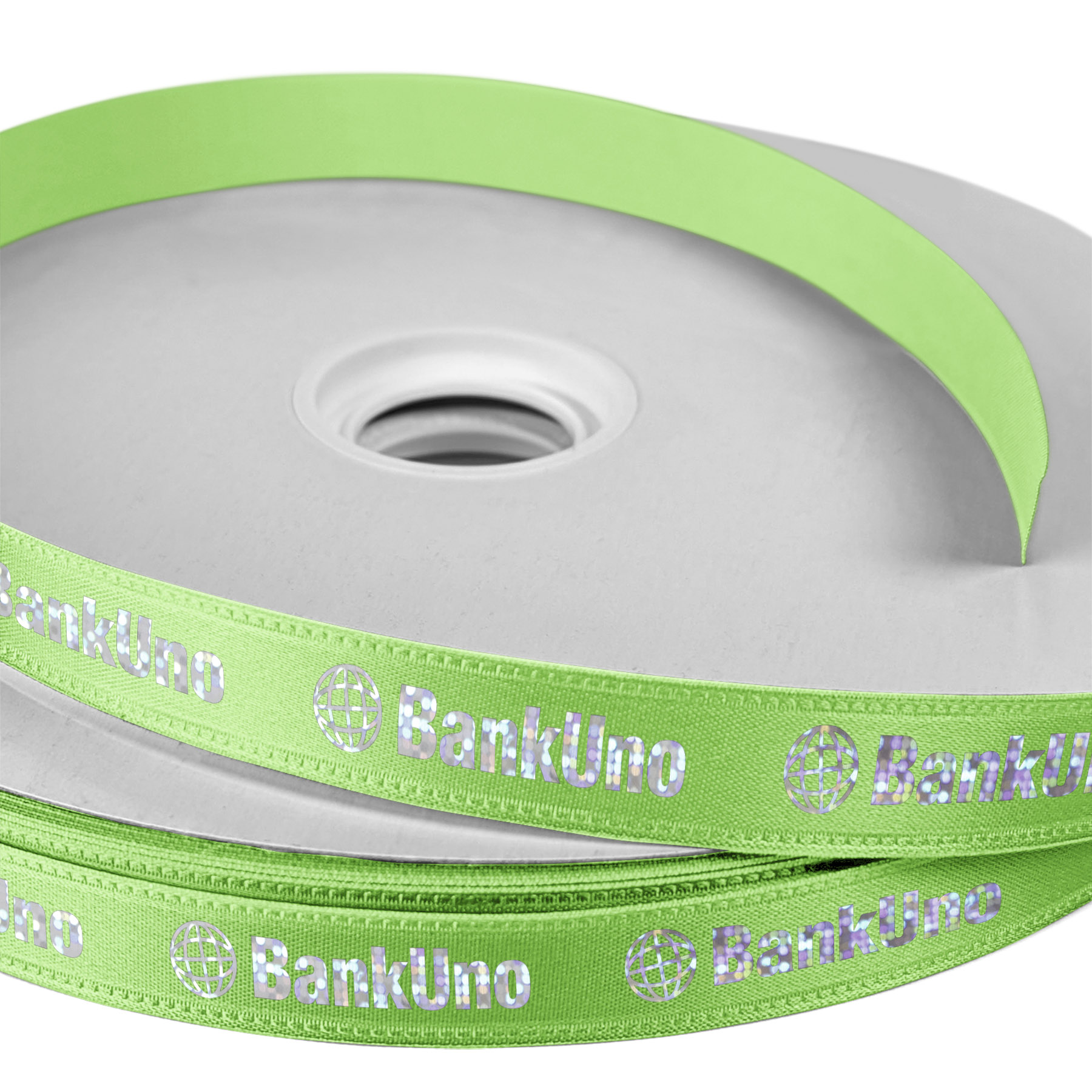 5/8" Badge Satin Ribbon - 50yd Roll - Foil Print 28