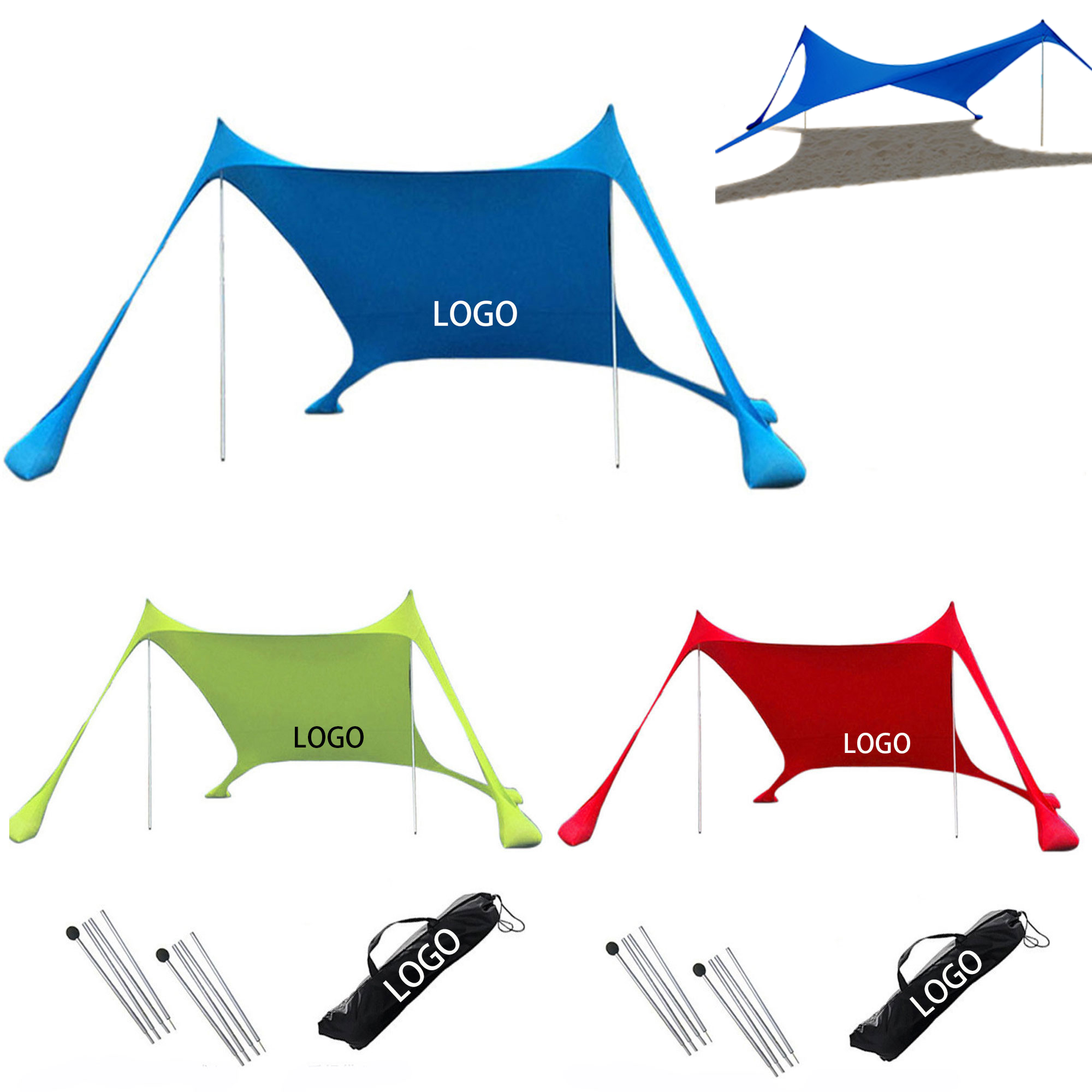 UV Protection Beach Canopy W/ Carry Bag 3