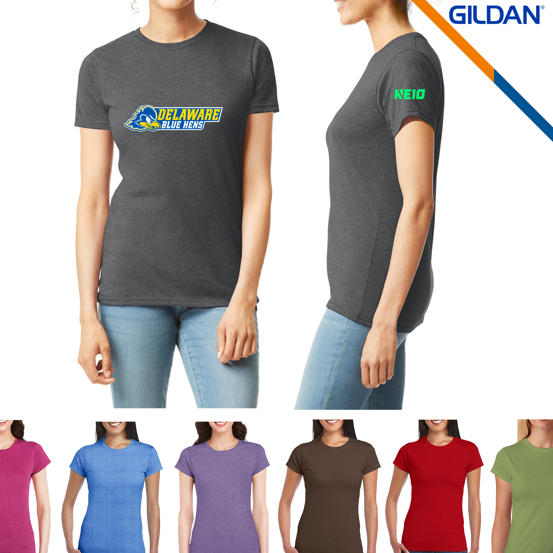 Gildan® 4.5 oz Cotton Preshrunk Ladies' Tees 4