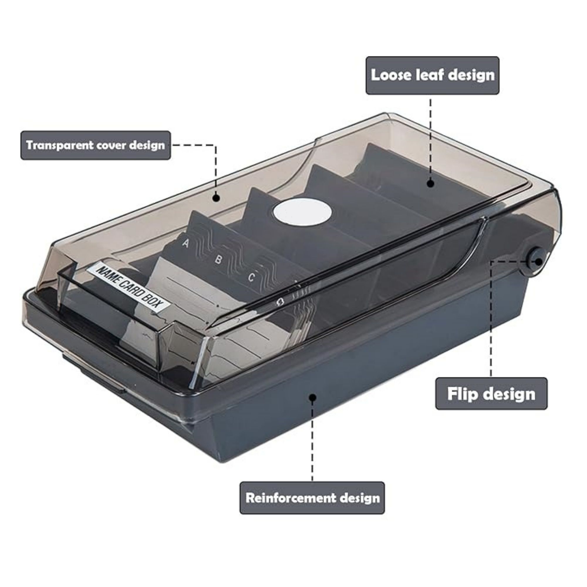 500 Cards Index Card Organizer With Dividers And Index Tabs 3