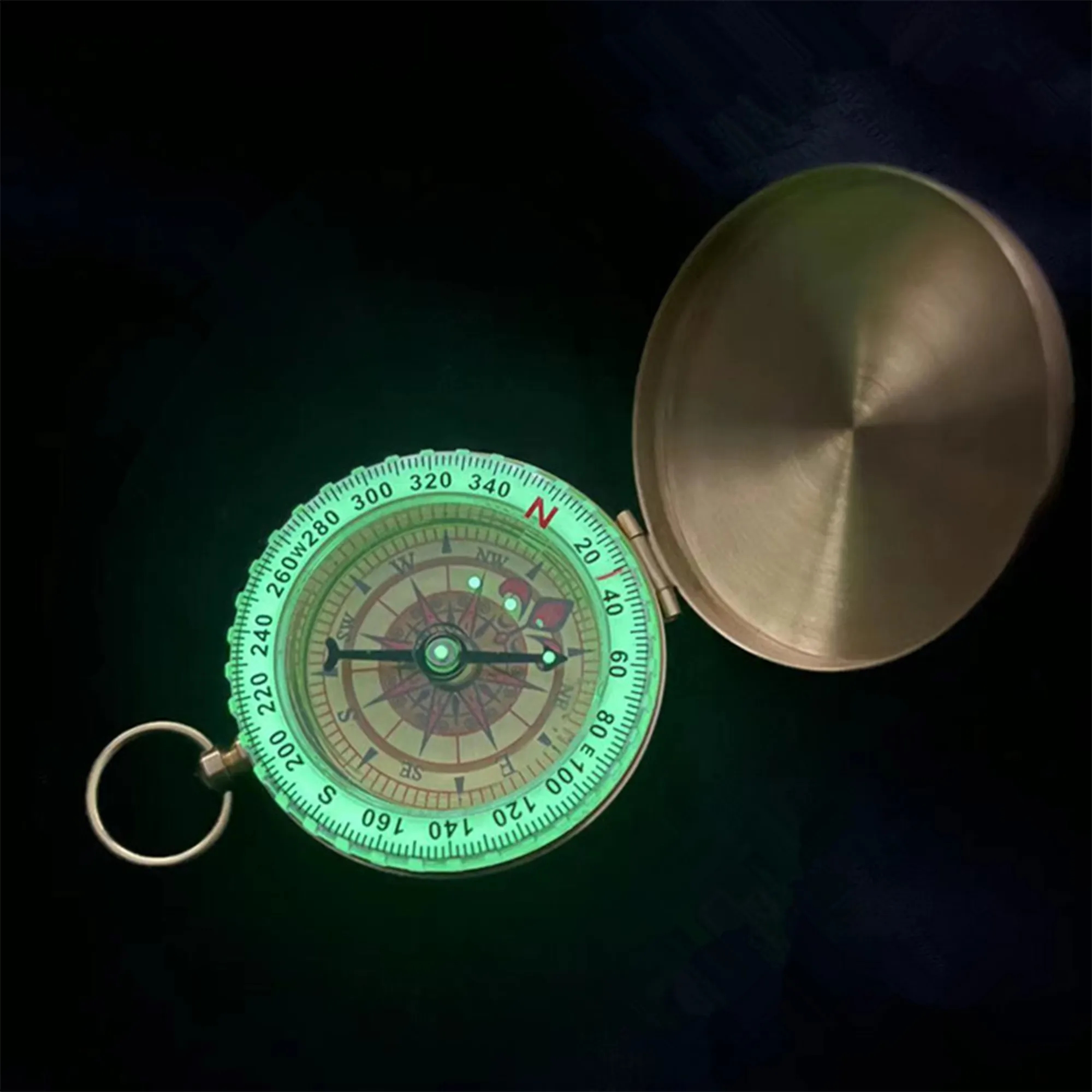Promotional Survival Luminous Compass Keychain 6