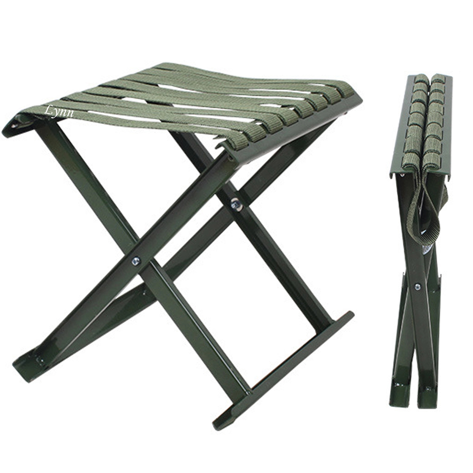 Outdoor Portable Folding Iron Oxford Stool 3