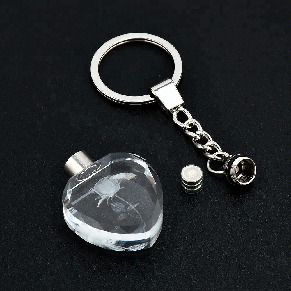 Light Up Logo Crystal Keychain  3