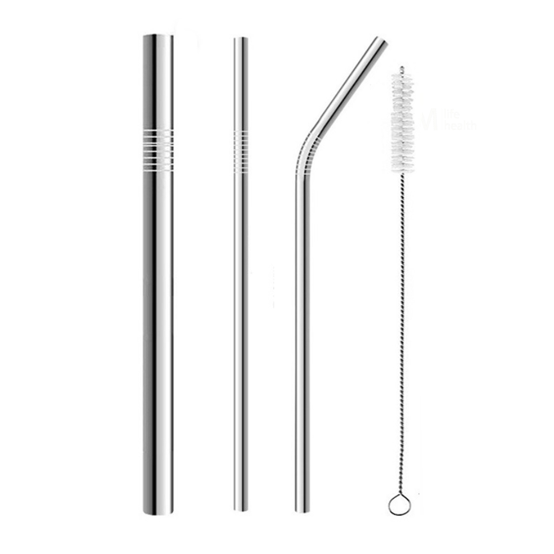 Stainless steel reusable straw set 3