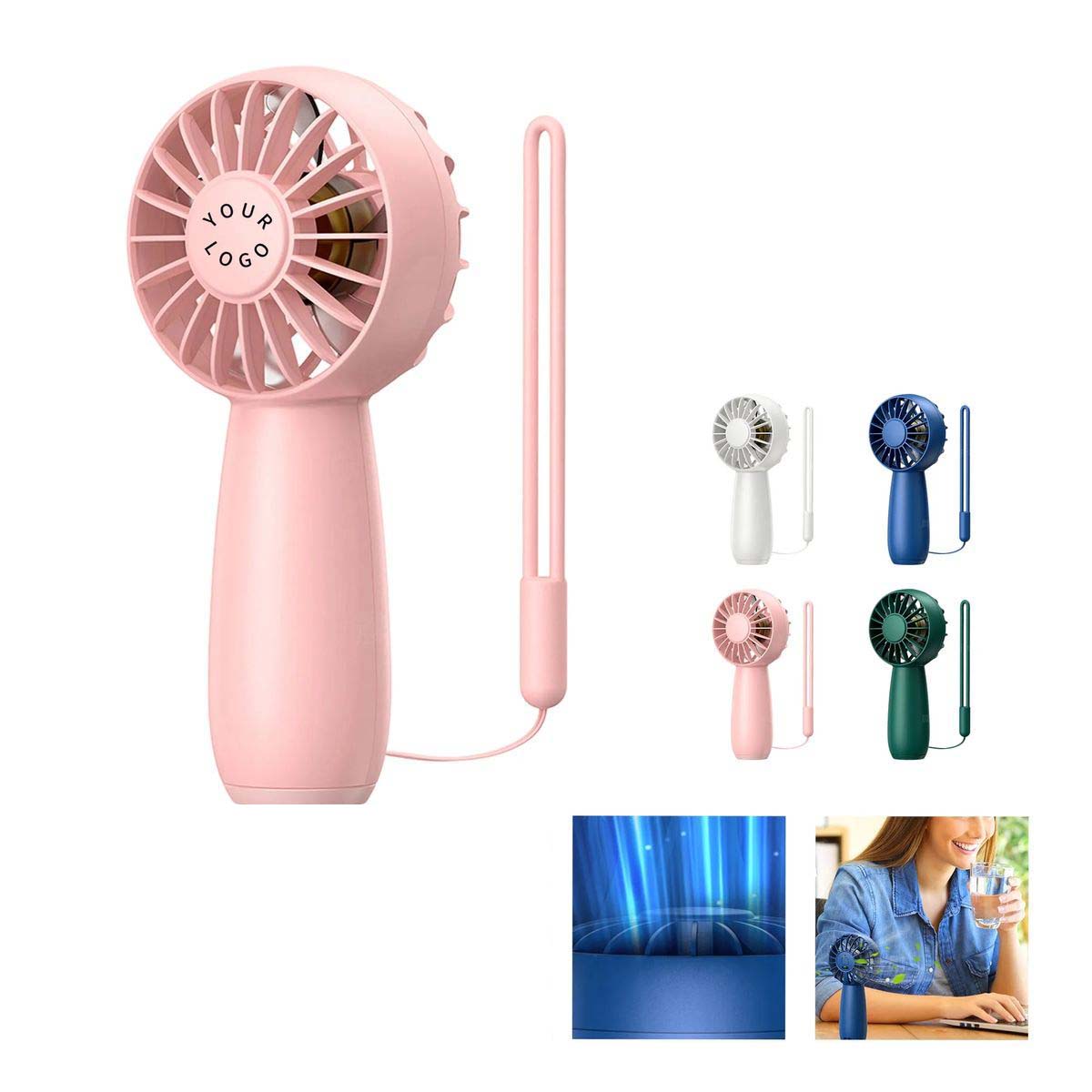 Rechargeable Mini Fan with Quiet and Strong Airflow 4