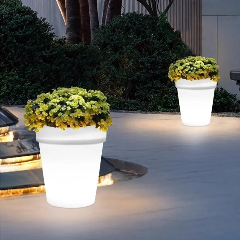 Solar LED Luminous Flowerpot 7