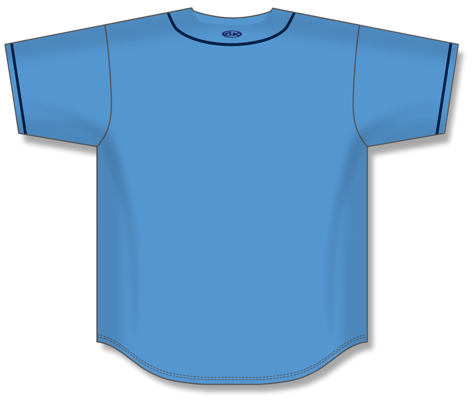 Full Button Baseball Jerseys BA5500-TB-G01 3