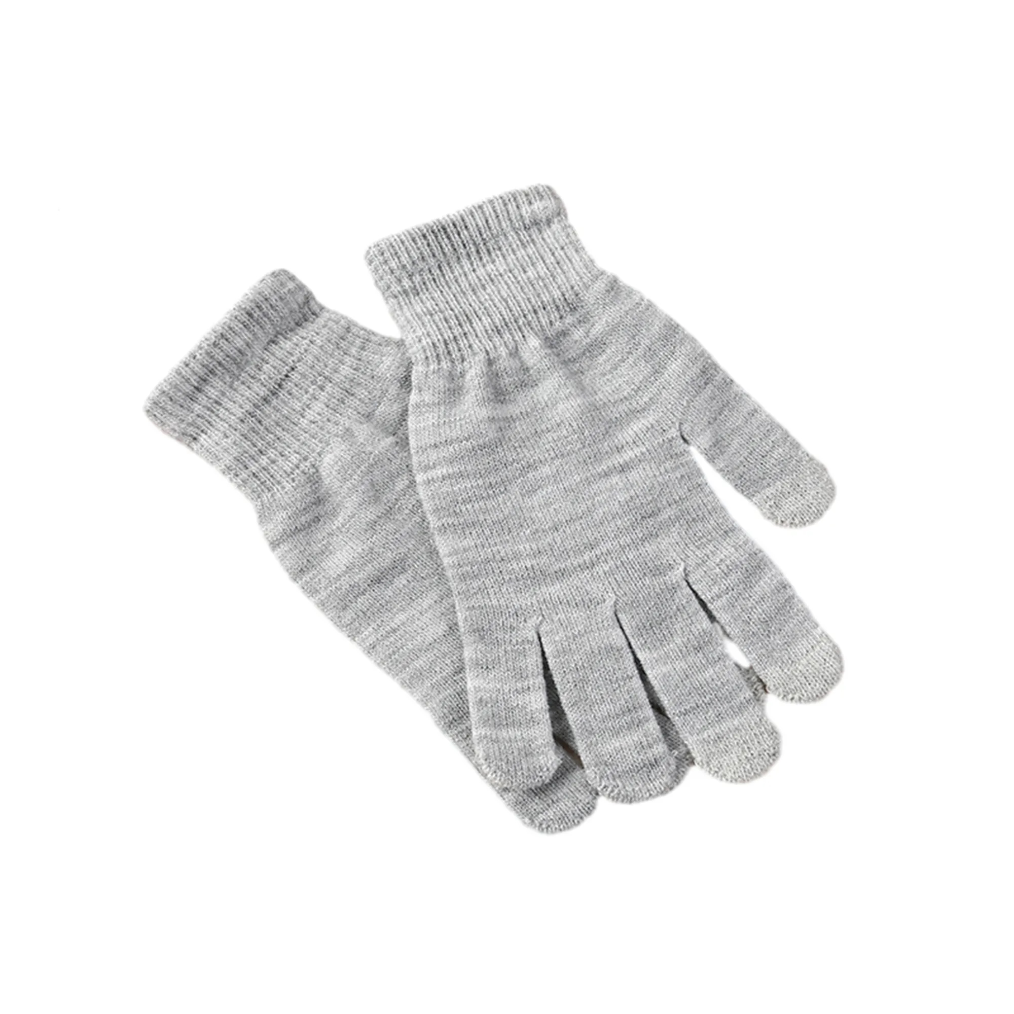 Solid Acrylic Touch Screen Knit Gloves 9