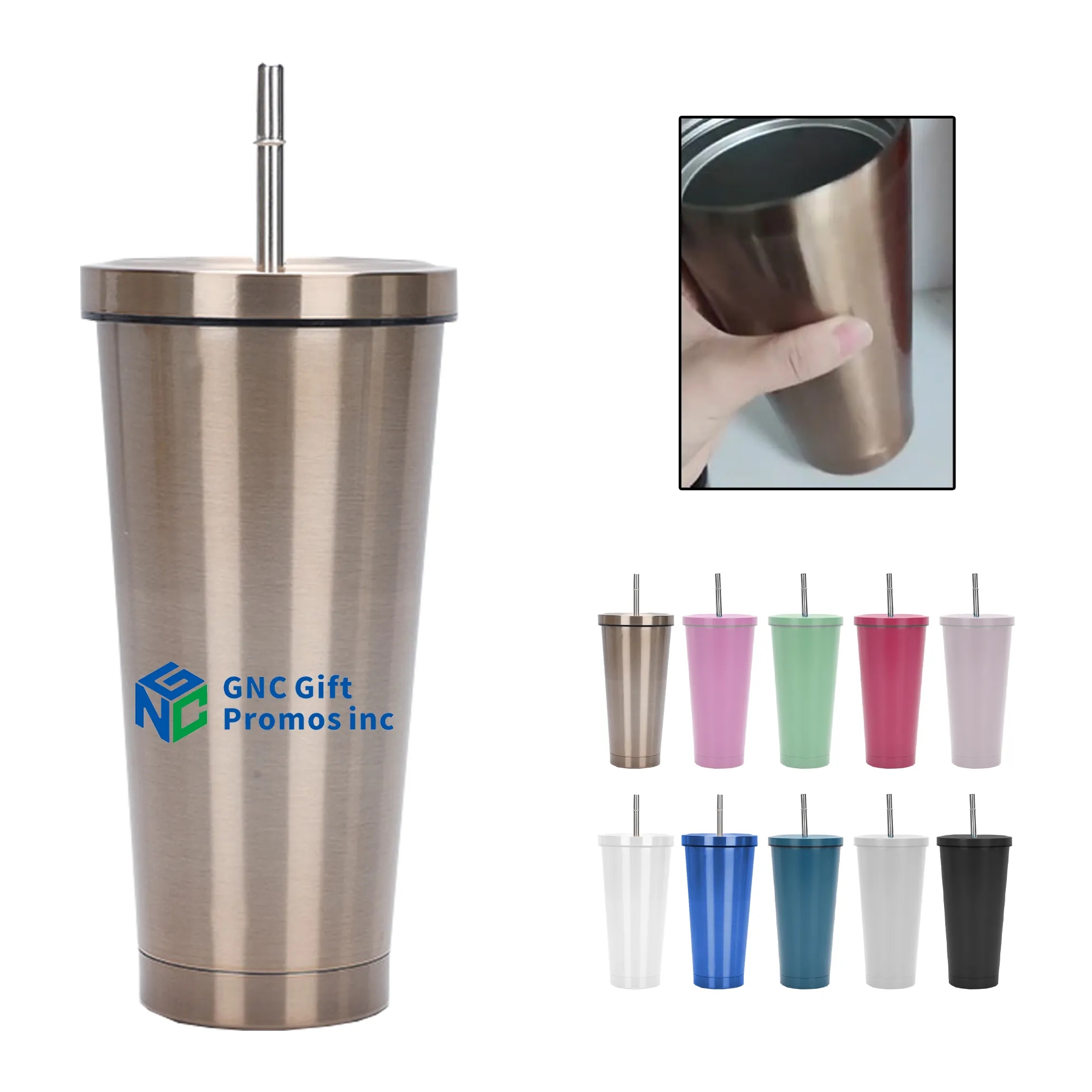 Sippy Cup 17 oz Stainless Steel Double Wall Vacuum Insulated 5