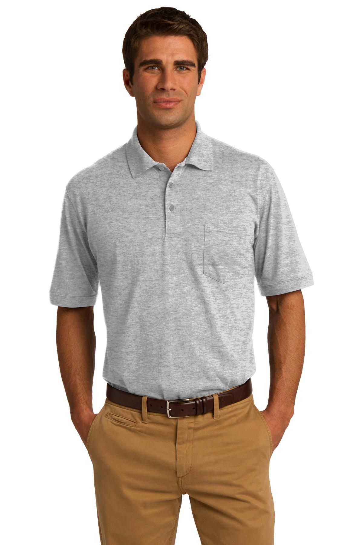 Core Blend Jersey Knit Pocket Polo