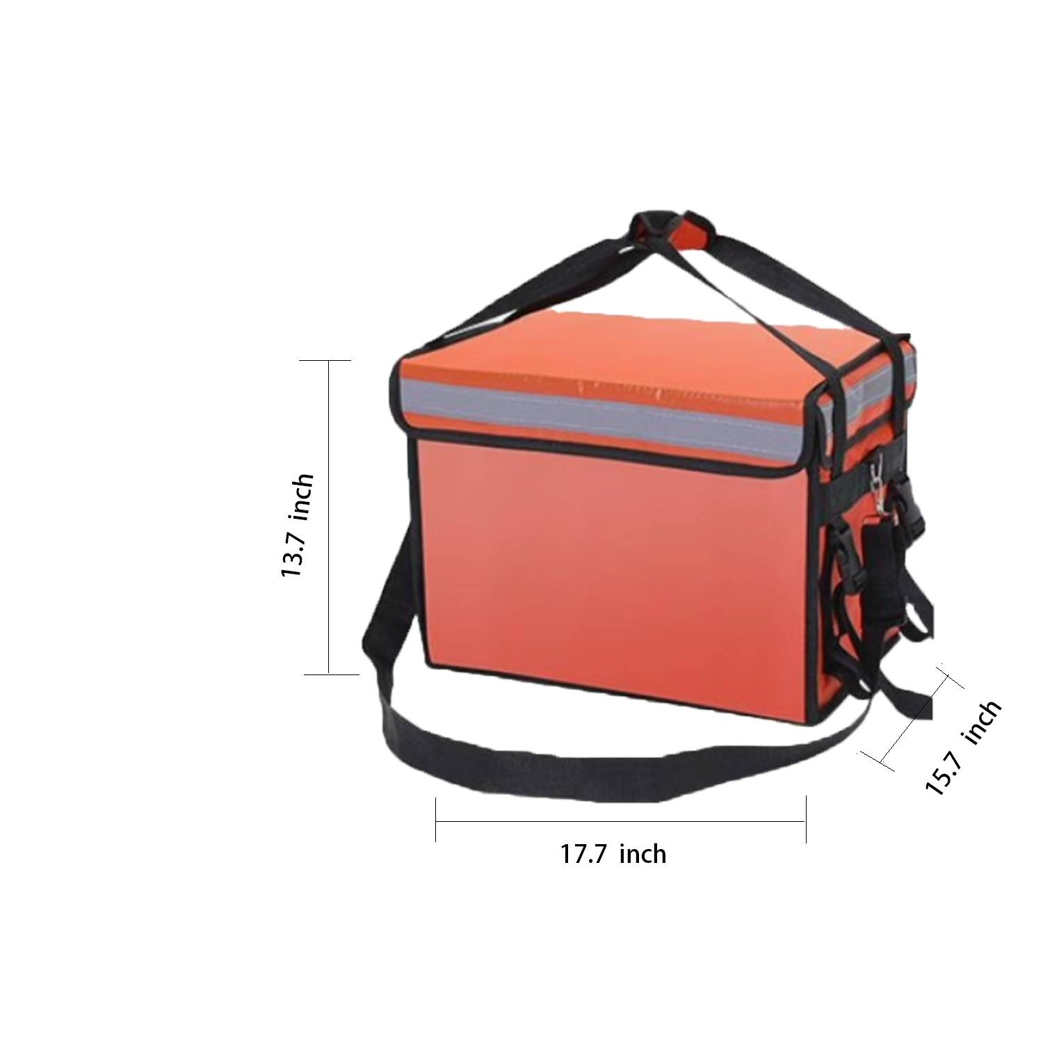 Portable insulated bag W/ Reflective Stripe 5