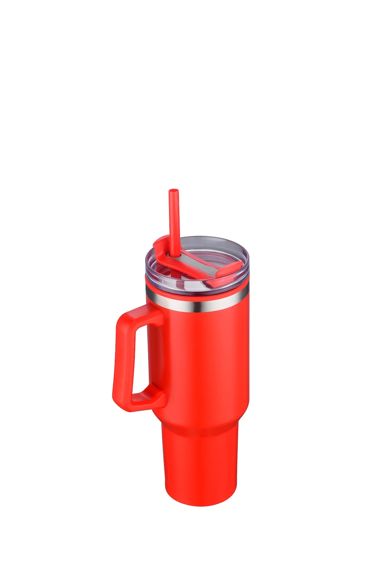 40oz Insulated Travel Mug w/ Handle and Straw