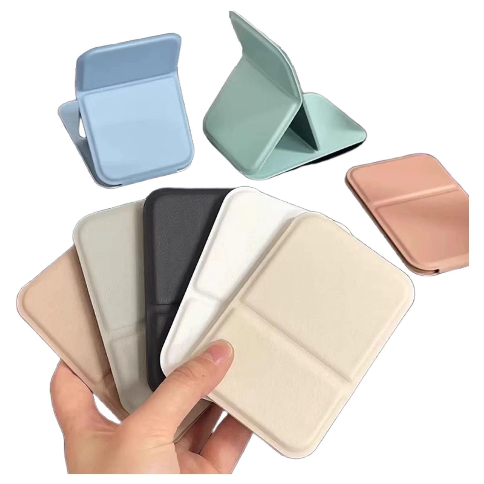 Gift Portable Folding Leather Mirror 2