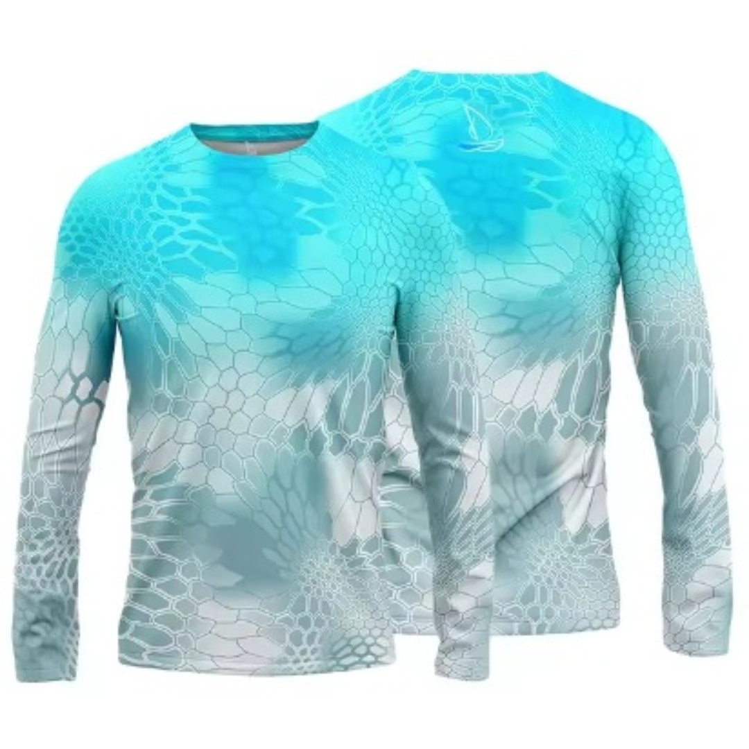 Unisex 170 GSM Full Color Sublimation Long Sleeve Fishing T-Shirt 2