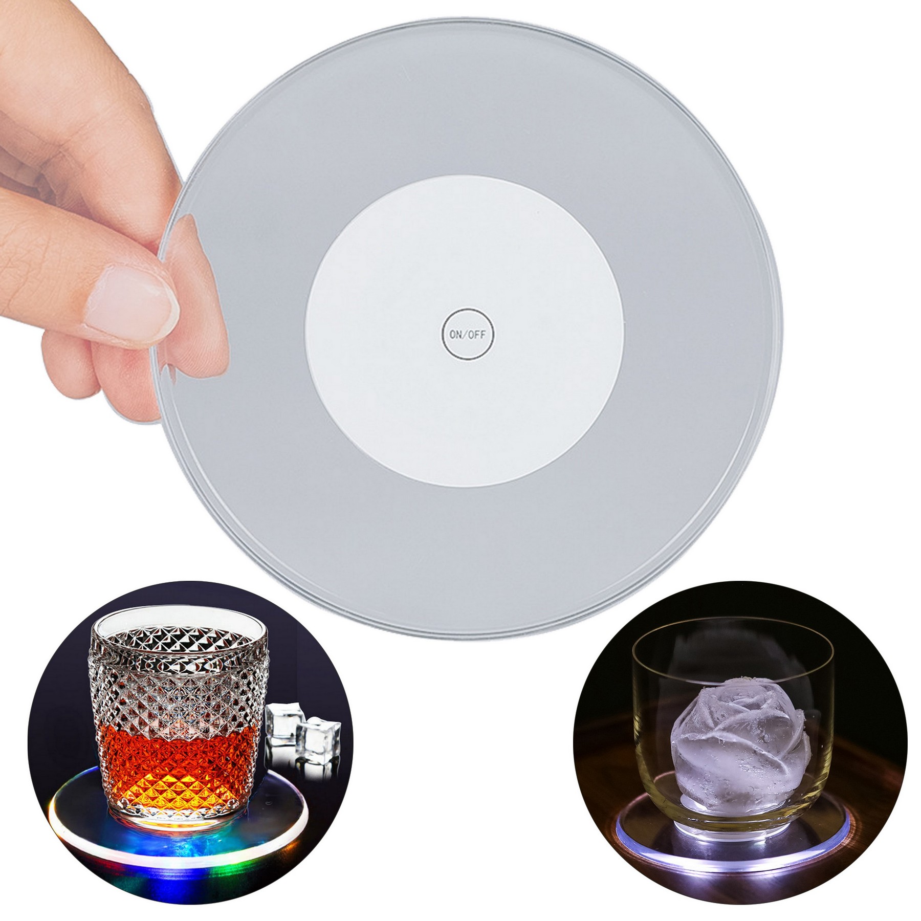 Acrylic LED Light Coaster 2