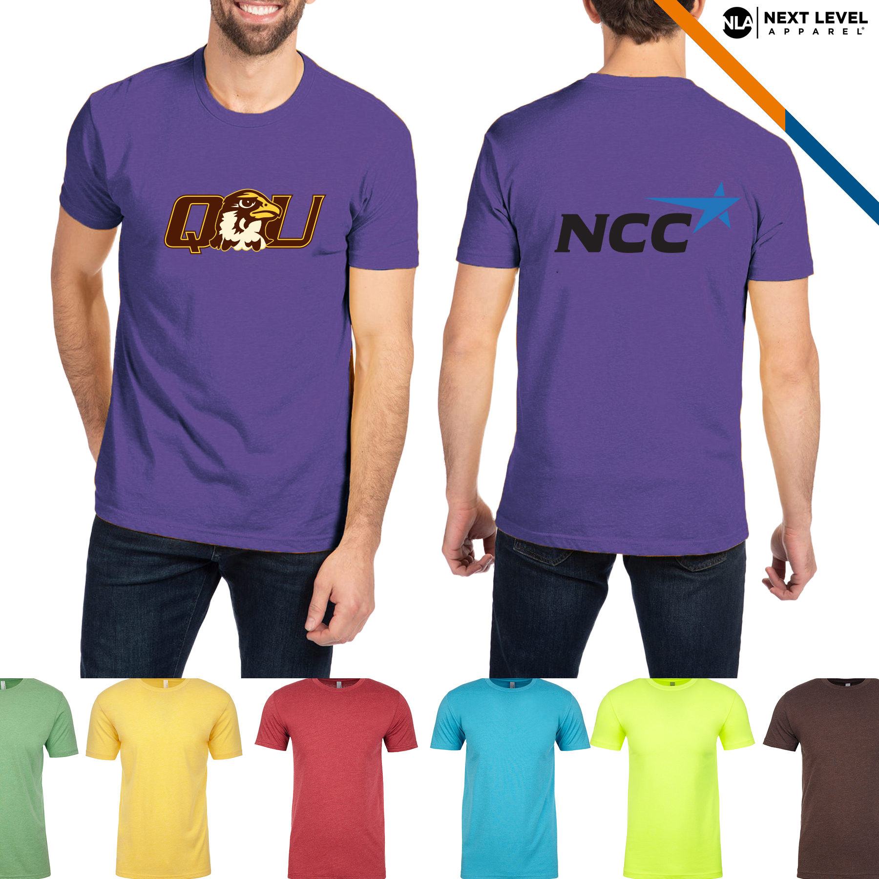 Next Level® 4.3 oz Men's CVC Crew T-Shirts 3