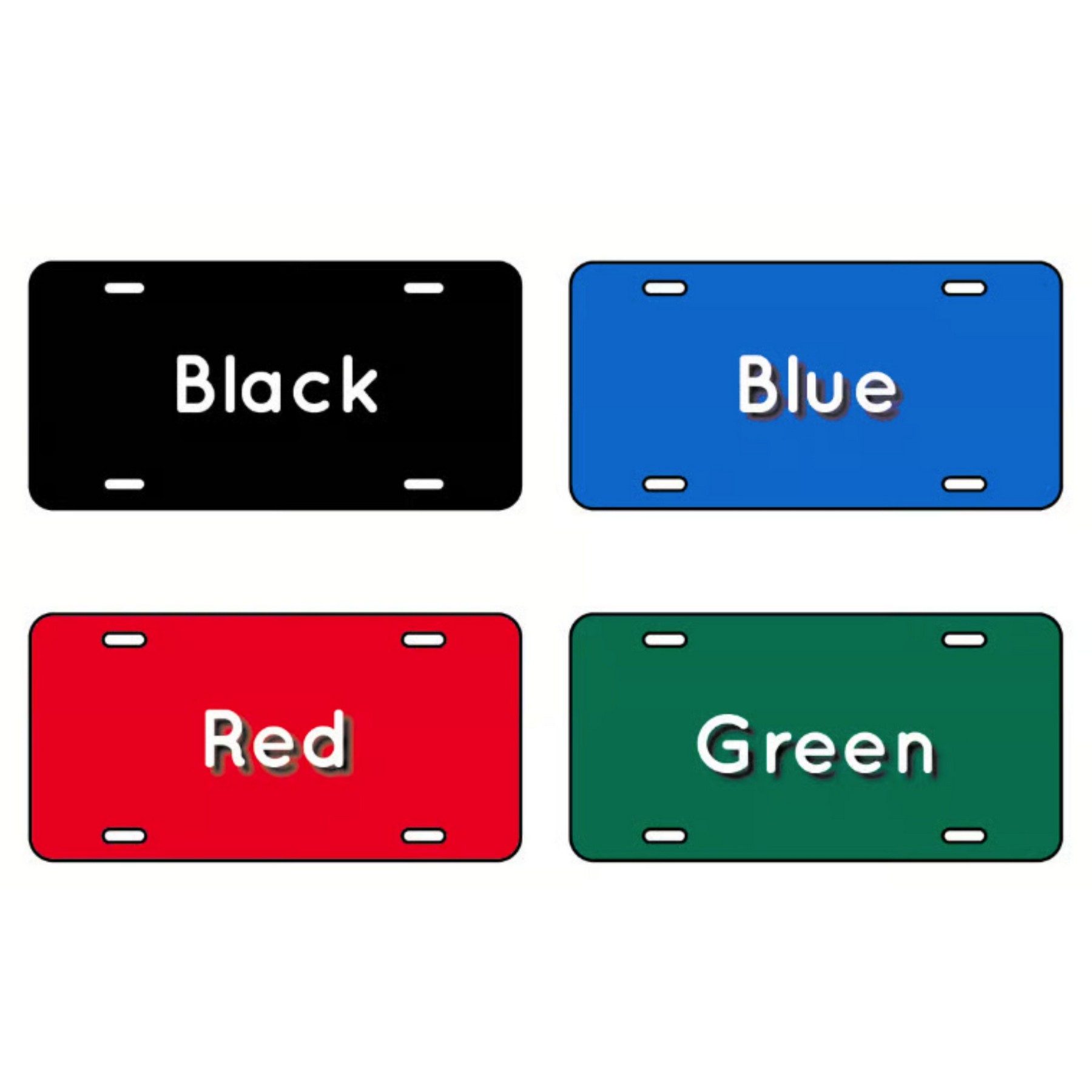 License Plate Aluminum - 100% MADE IN THE USA