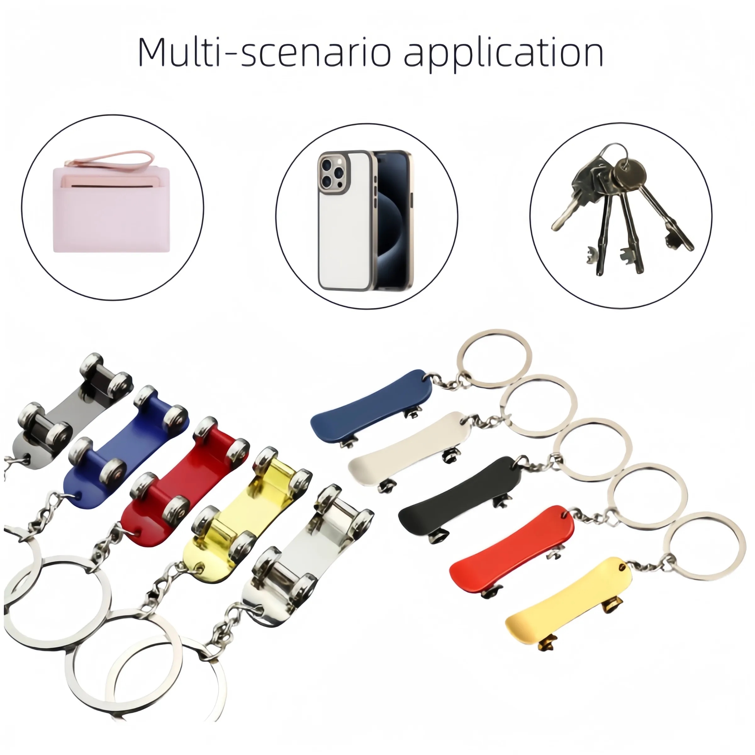 Mini-SkateBoard KeyChain 1