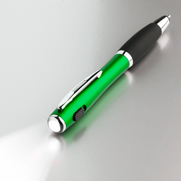 Curvaceous Stylus Ballpoint With Light 24