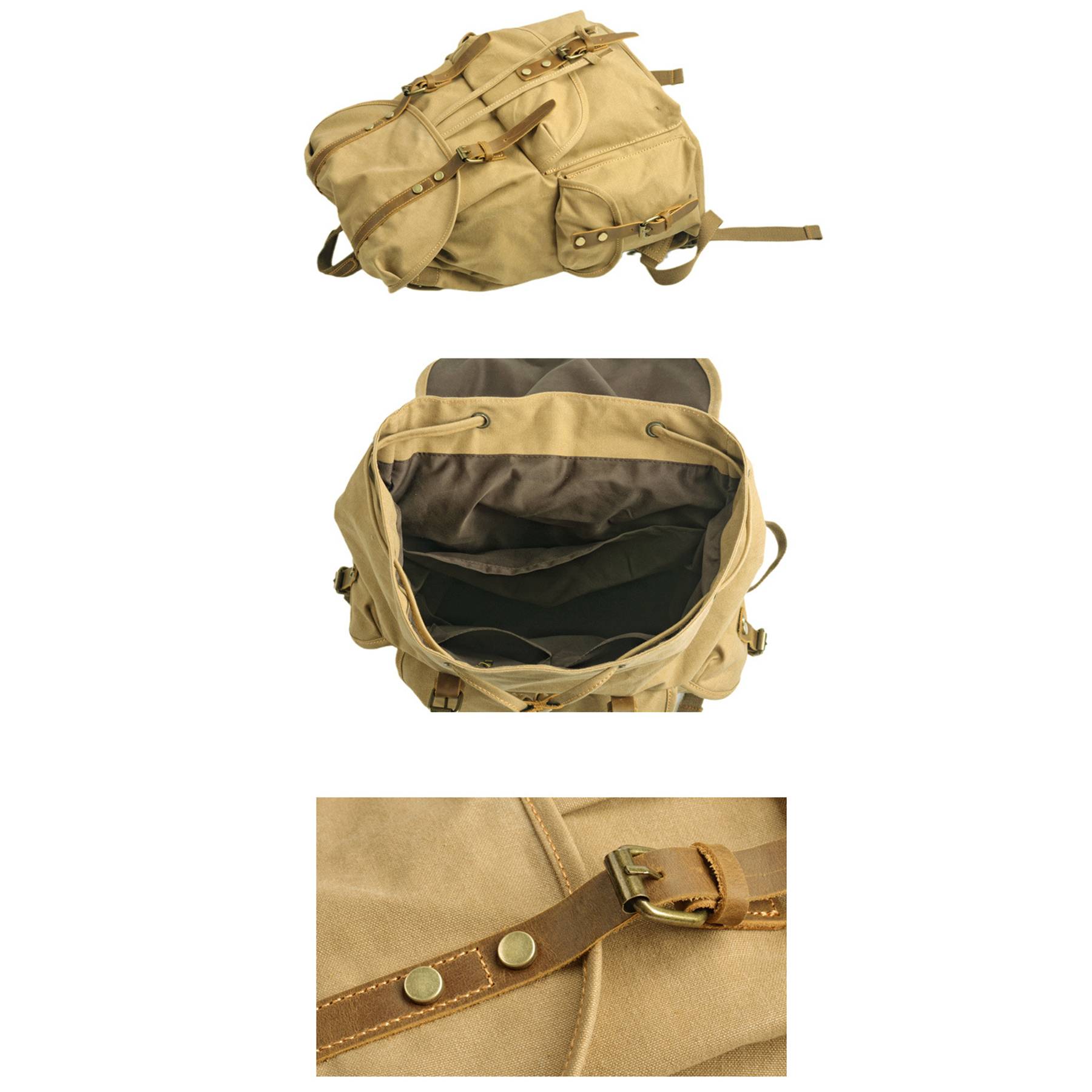 Canvas Vintage Backpack 10