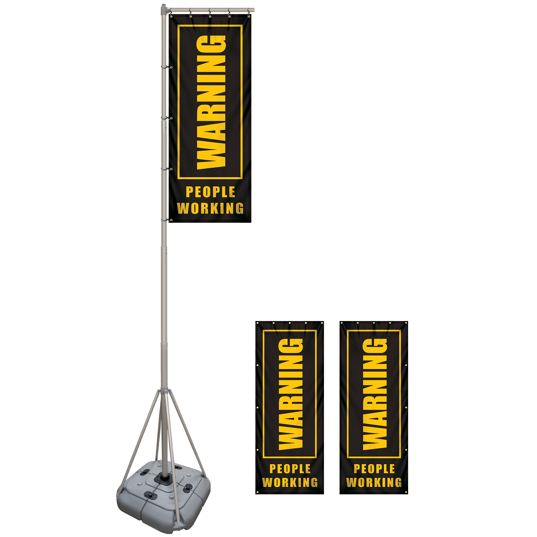 8' Giant Flagpole Kit Double Sided 16
