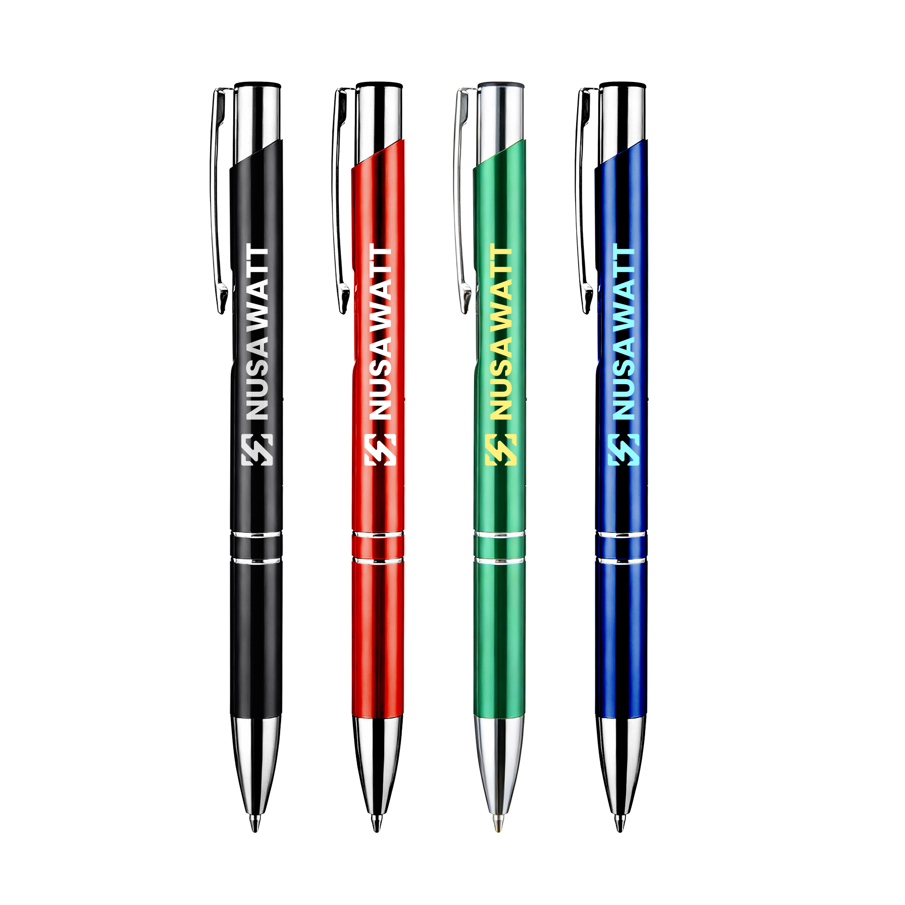 Sleek Metal Finish Aluminum Ballpoint Pens 5