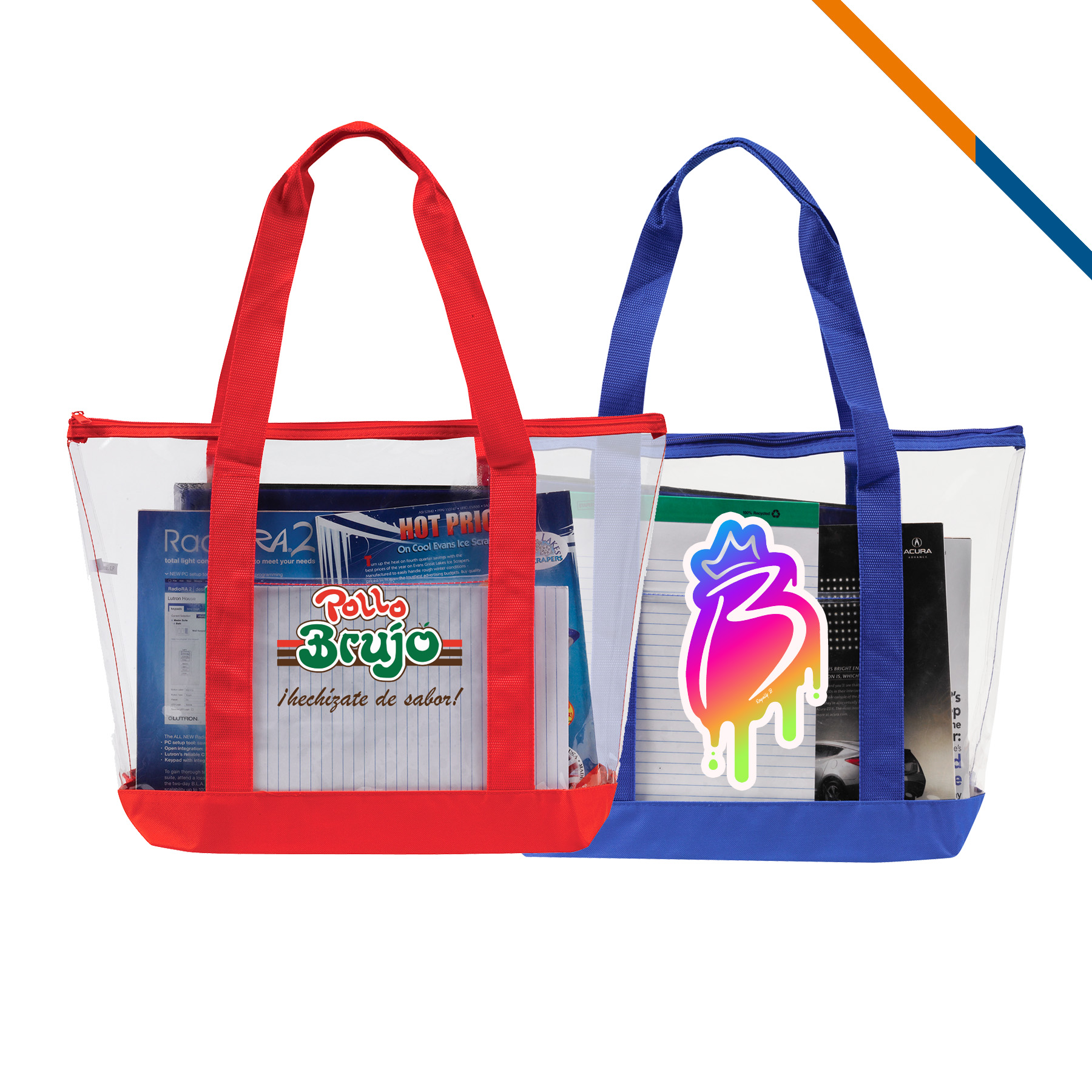 Clear Shopping Tote Bag 1