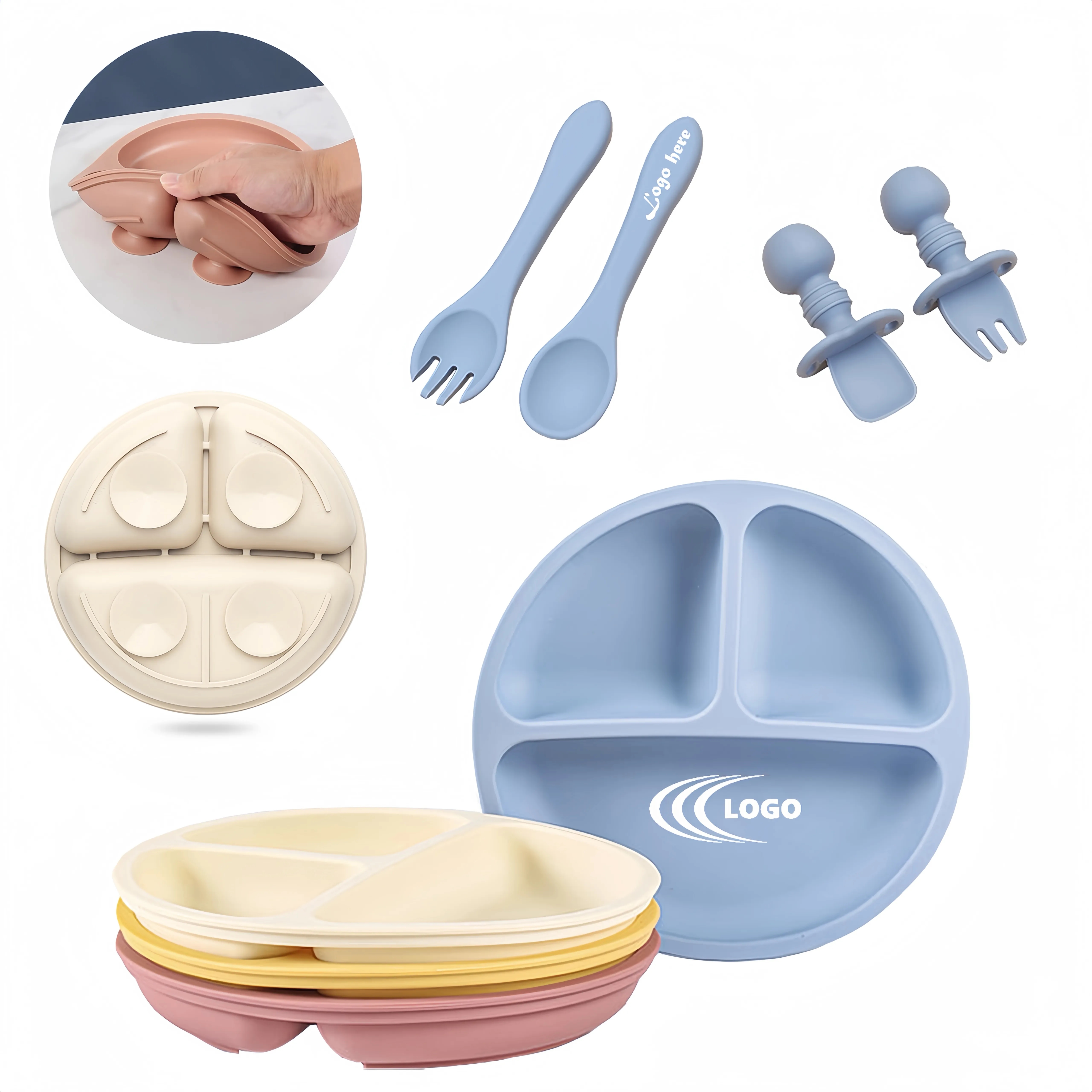 Silicone Baby Feeding Set 2