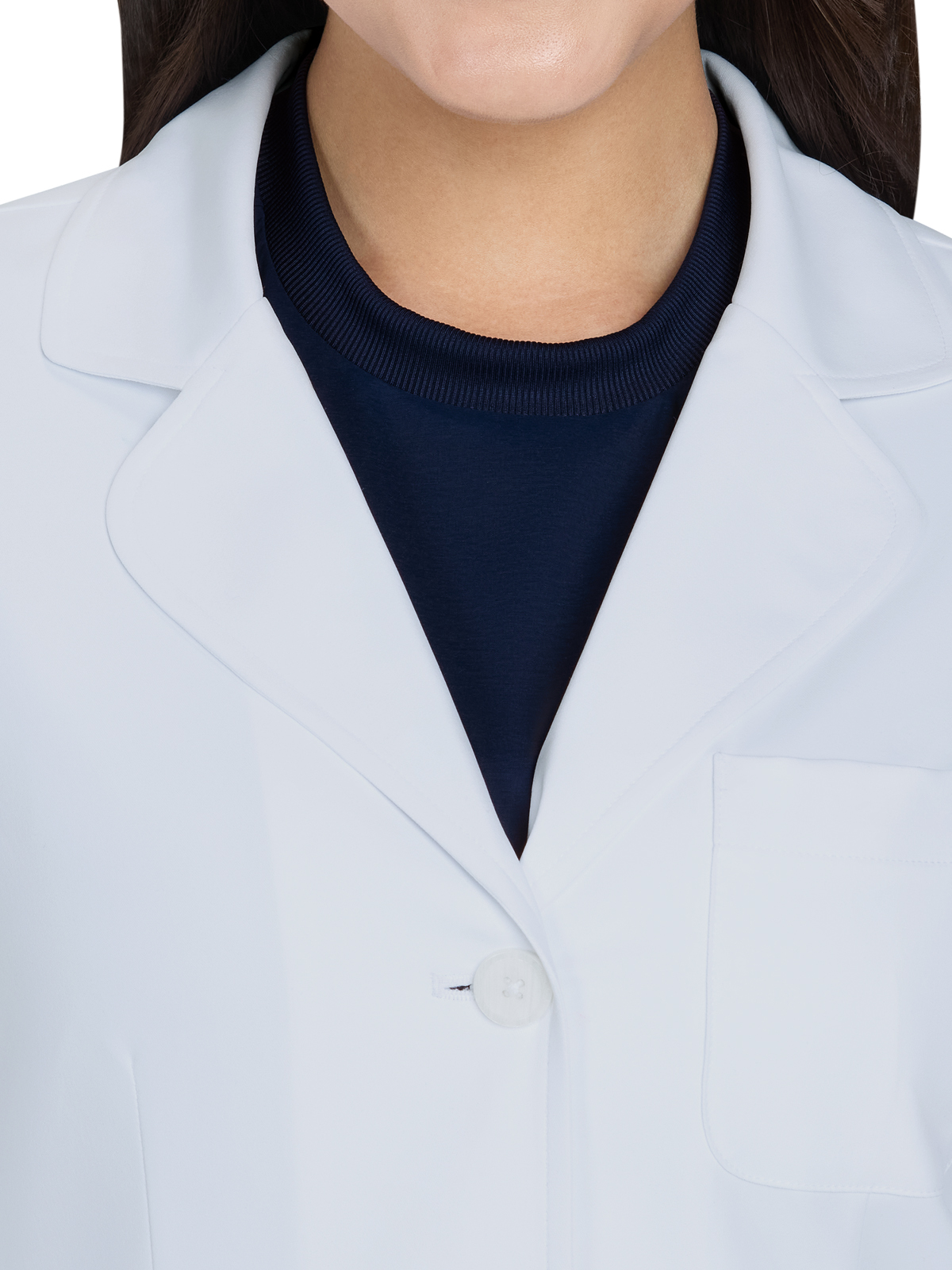 koi - Essentials - Womens Five-Pocket Water Repellent 29" Amelia Lab Coat 2