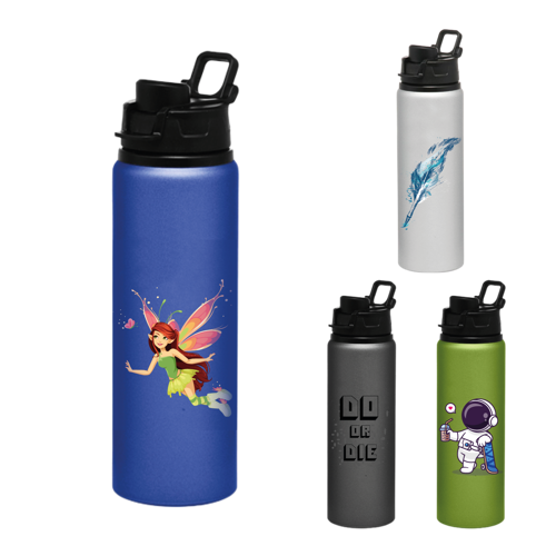 Sports Bottle with Snap Lid - Aluminum 25 oz 3